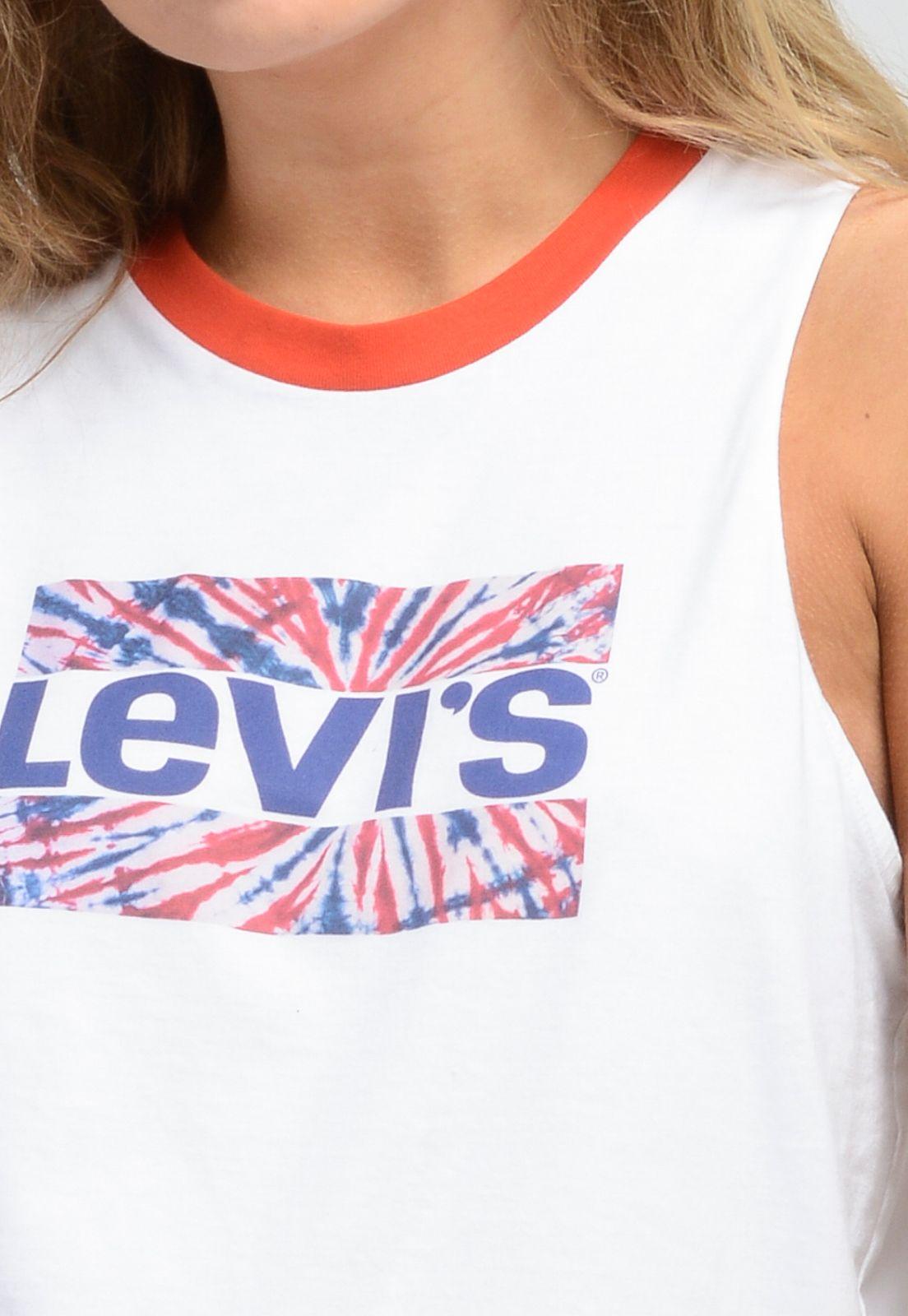 Polera Mujer Gráfica Blanca Levis 18184-0030-2
