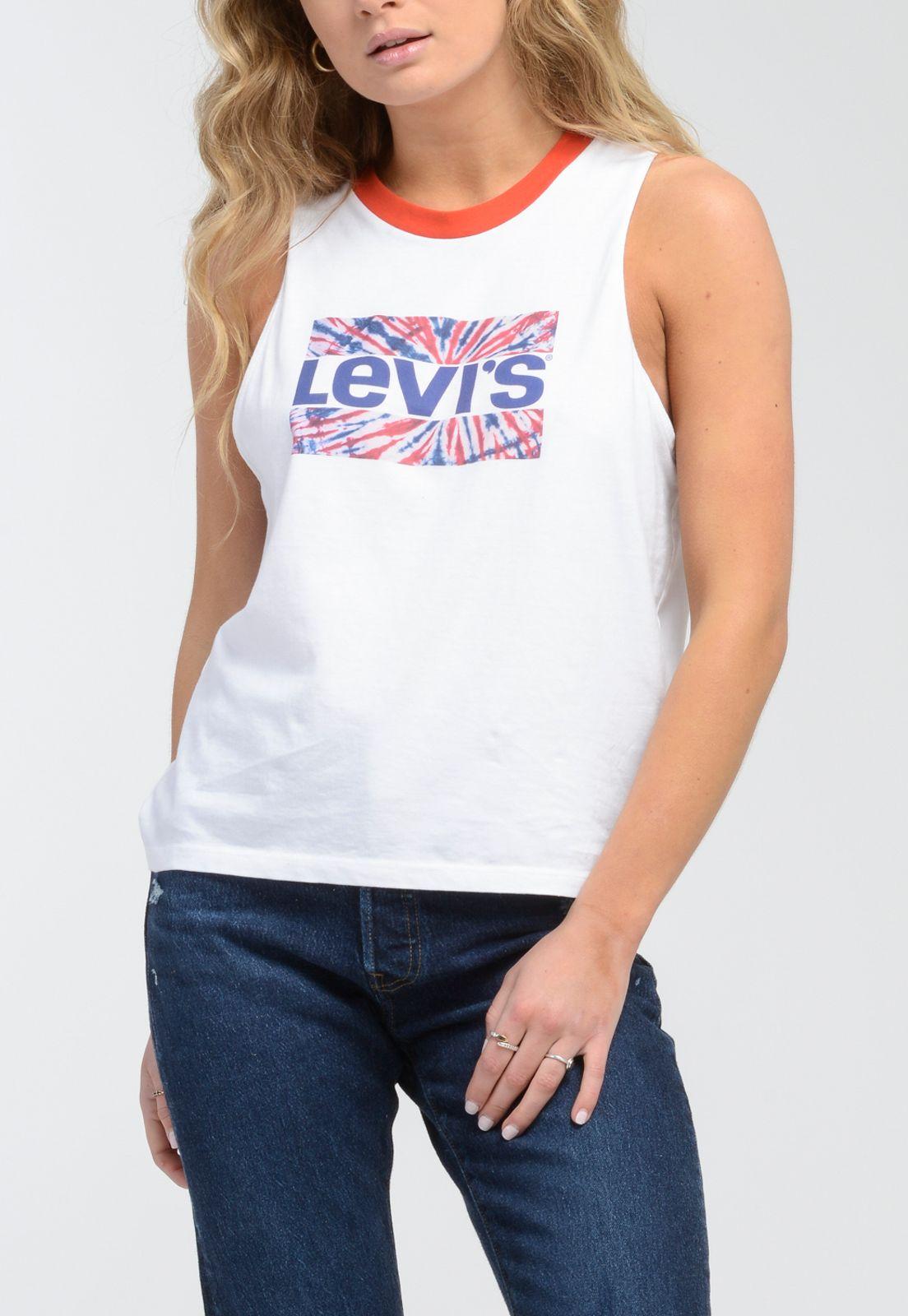 Polera Mujer Gráfica Blanca Levis 18184-0030-0