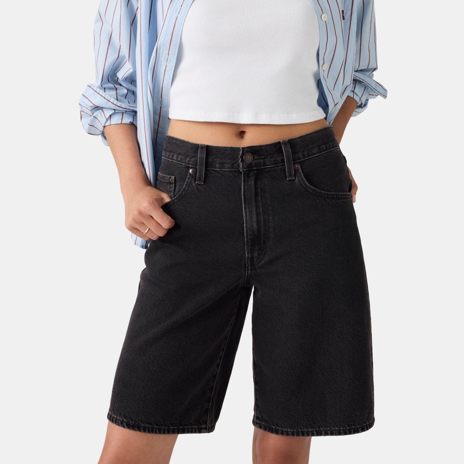 Short Mujer Baggy Dad Jort Negro Levis 000MJ-0009-4