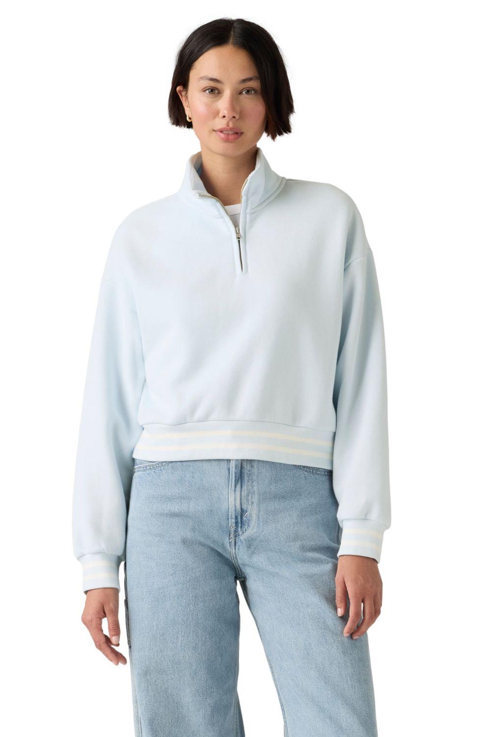 Polerón Mujer Everyday Quarter Zip Celeste Levis 005IJ-0003-0