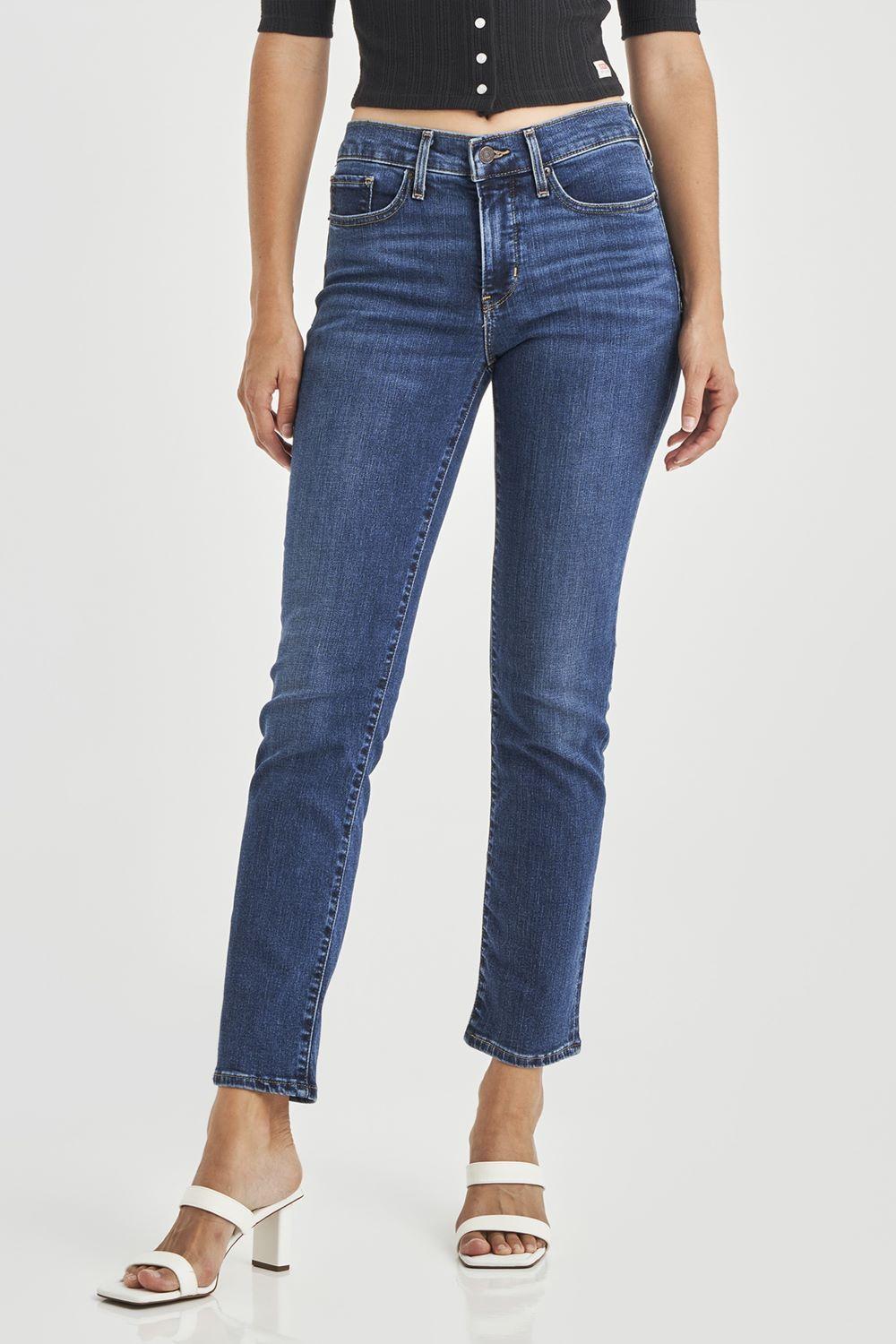 Jeans Mujer 314 Shaping Straight Azul Levis 19631-0161-0