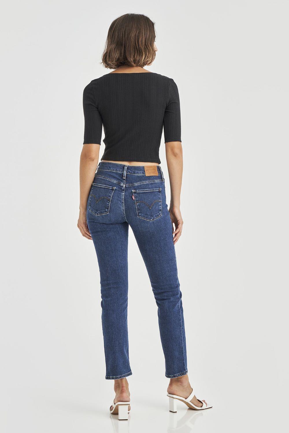 Jeans Mujer 314 Shaping Straight Azul Levis 19631-0161-2