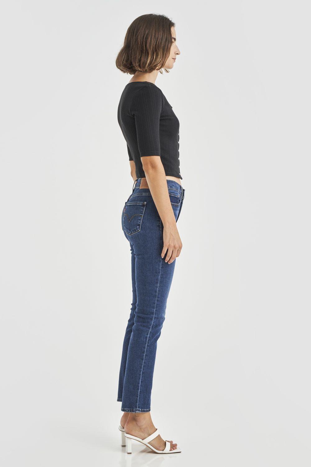 Jeans Mujer 314 Shaping Straight Azul Levis 19631-0161-3