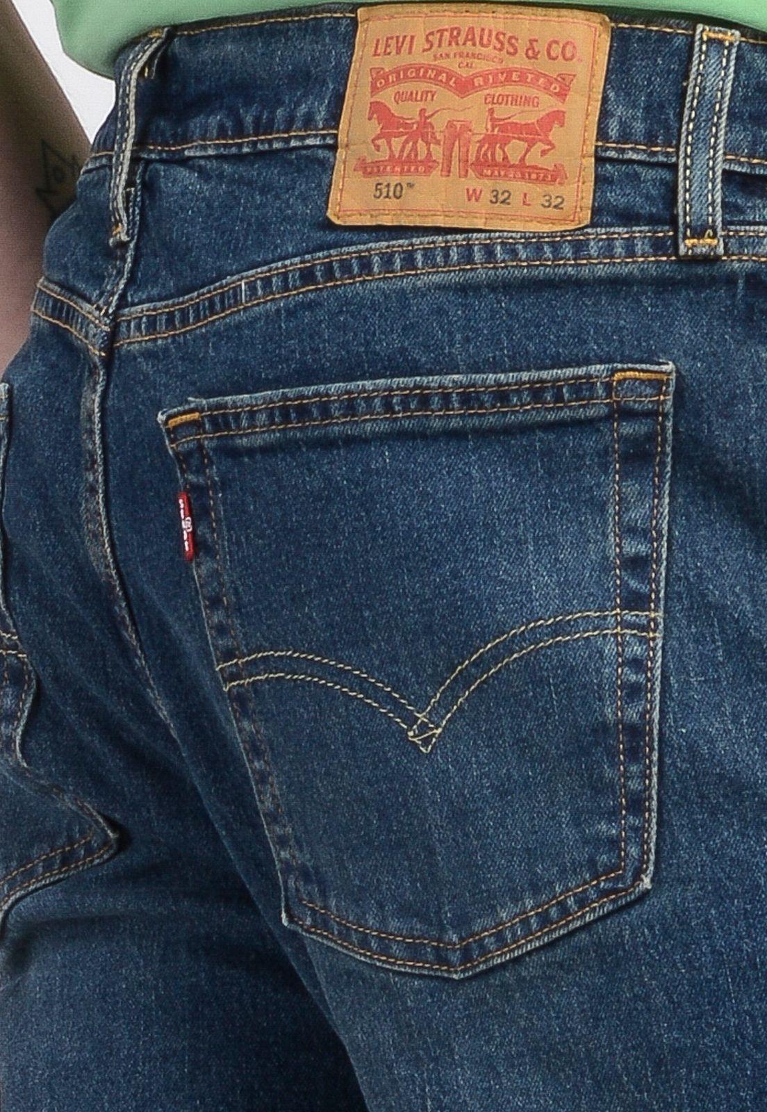Jeans Hombre 510 Skinny Azul Oscuro Levis 05510-1210-2