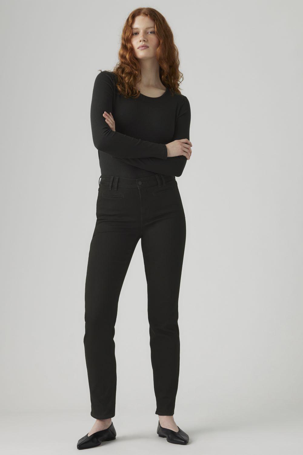 Jeans Mujer 314 Tailored Str Negro Levis 003KS-0000-3