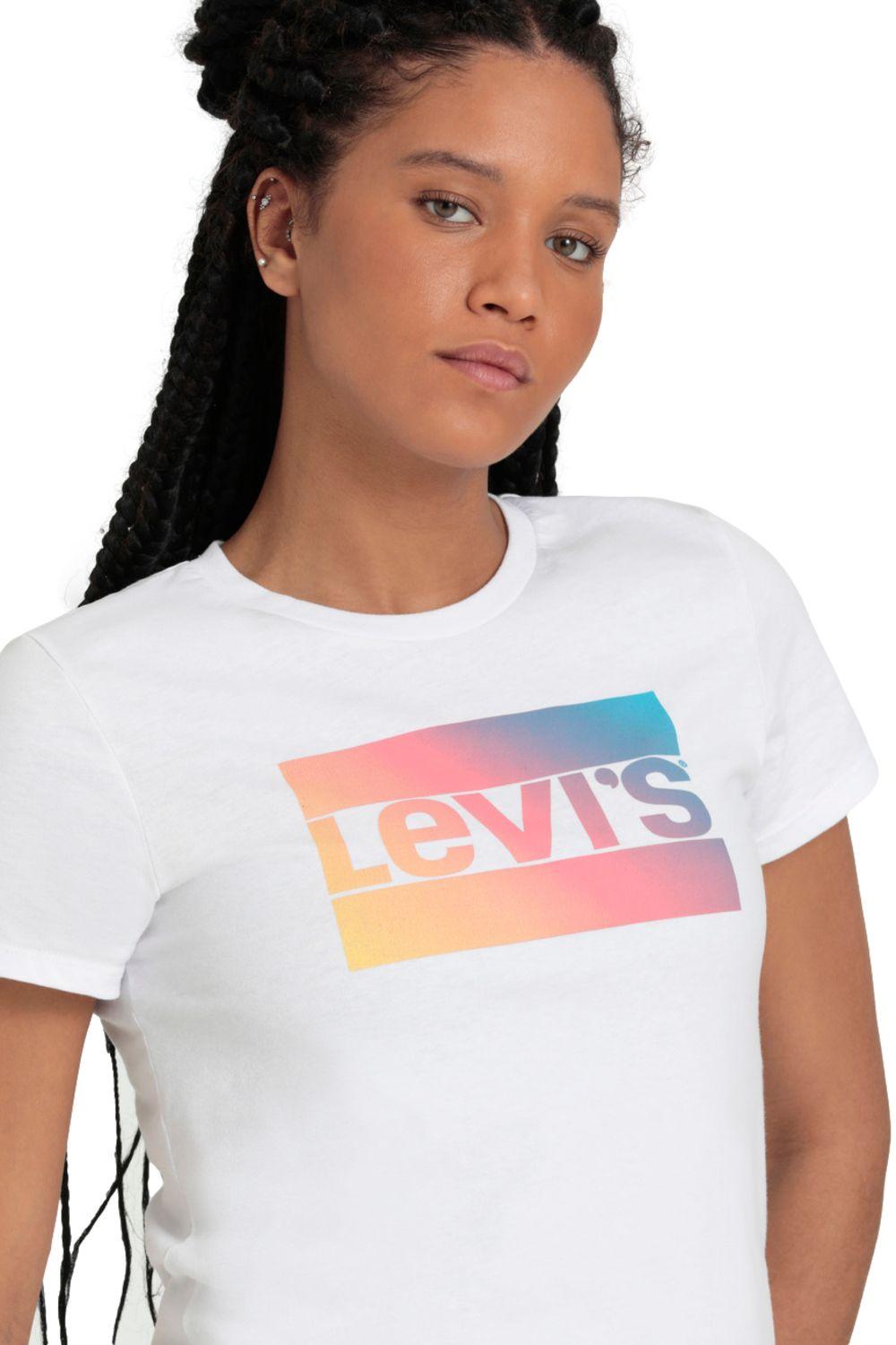 Polera Mujer Perfect Logo Sportswear Blanco Levis 17369-2161-5