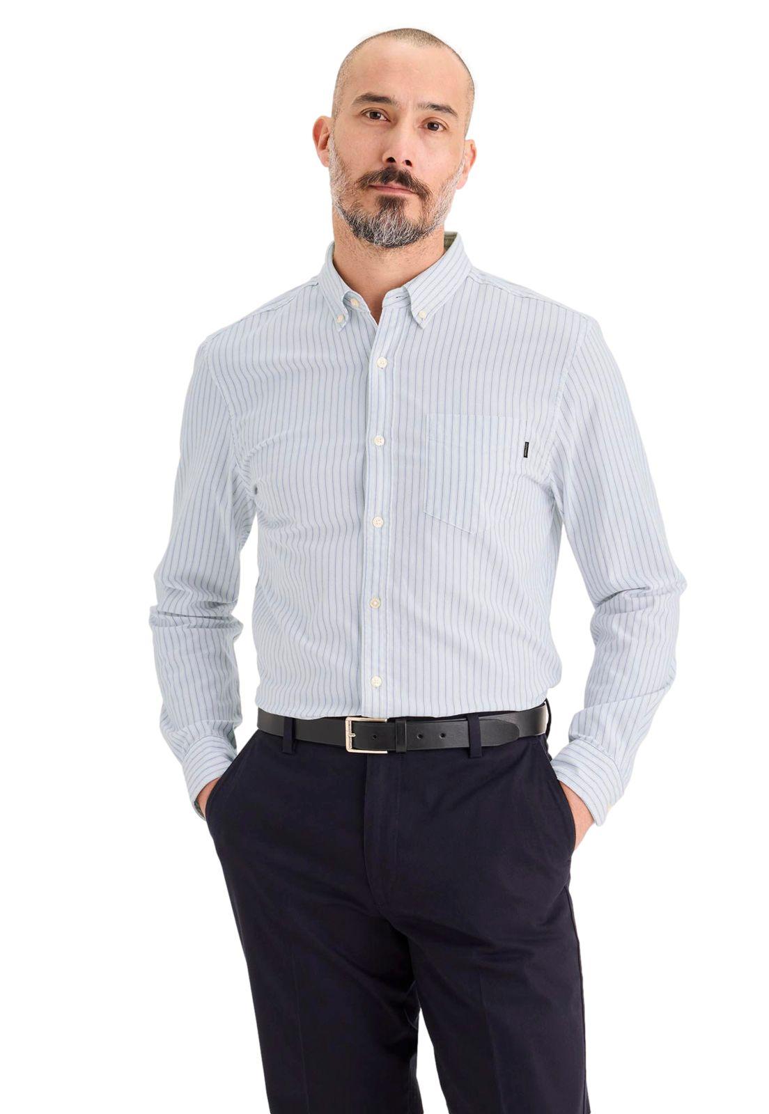 Camisa Hombre Oxford LS Regular Fit Azul A3139-0064-0