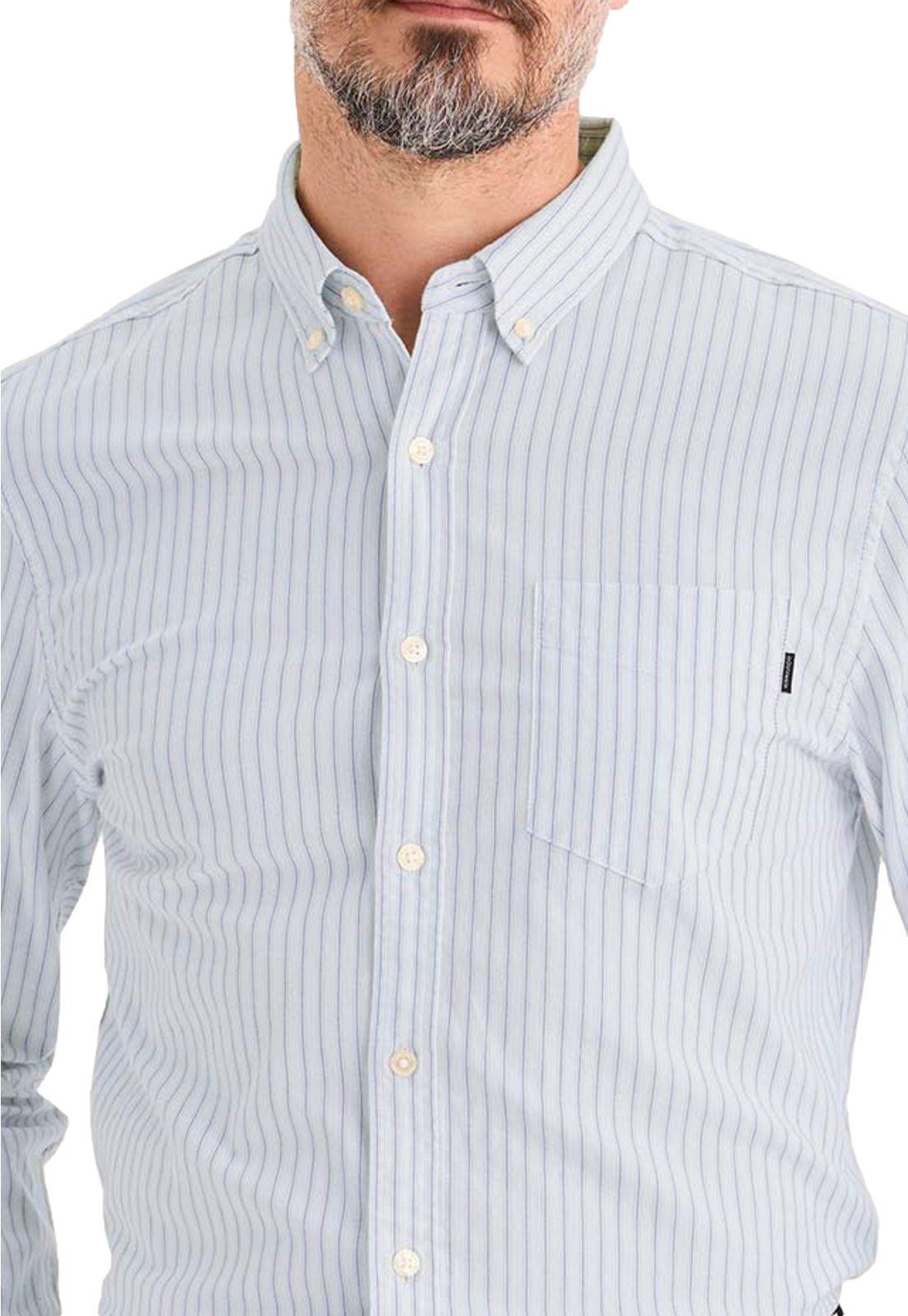 Camisa Hombre Oxford LS Regular Fit Azul A3139-0064-1