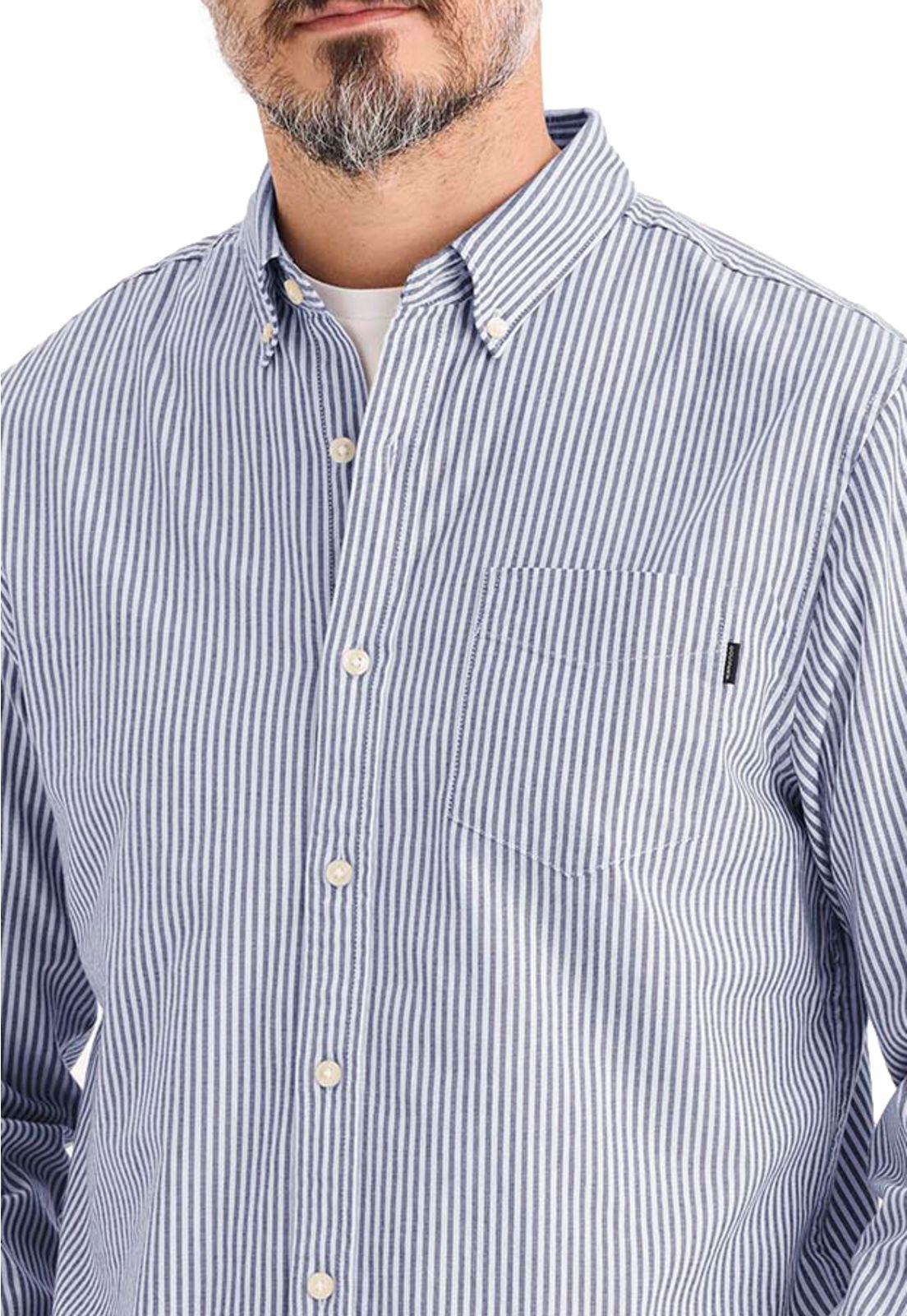 Camisa Hombre Oxford Regular Fit Azul A3139-0065-1