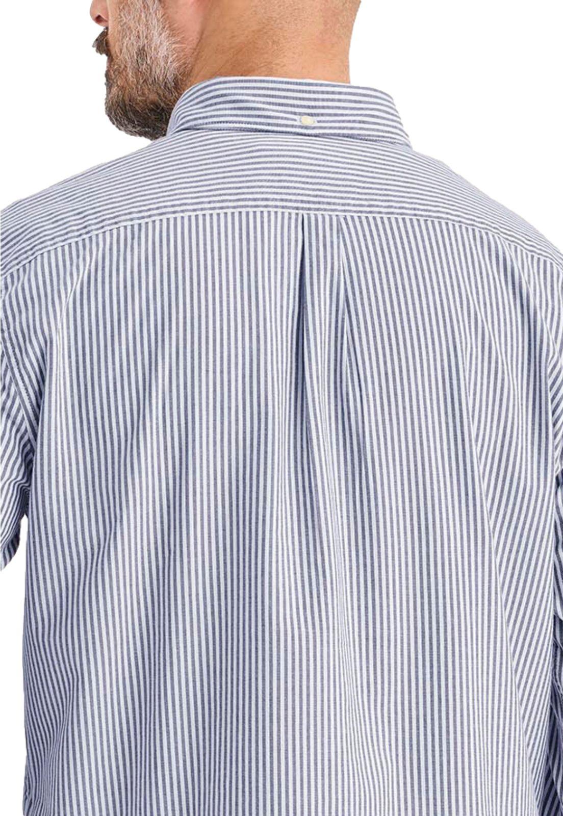 Camisa Hombre Oxford Regular Fit Azul A3139-0065-3