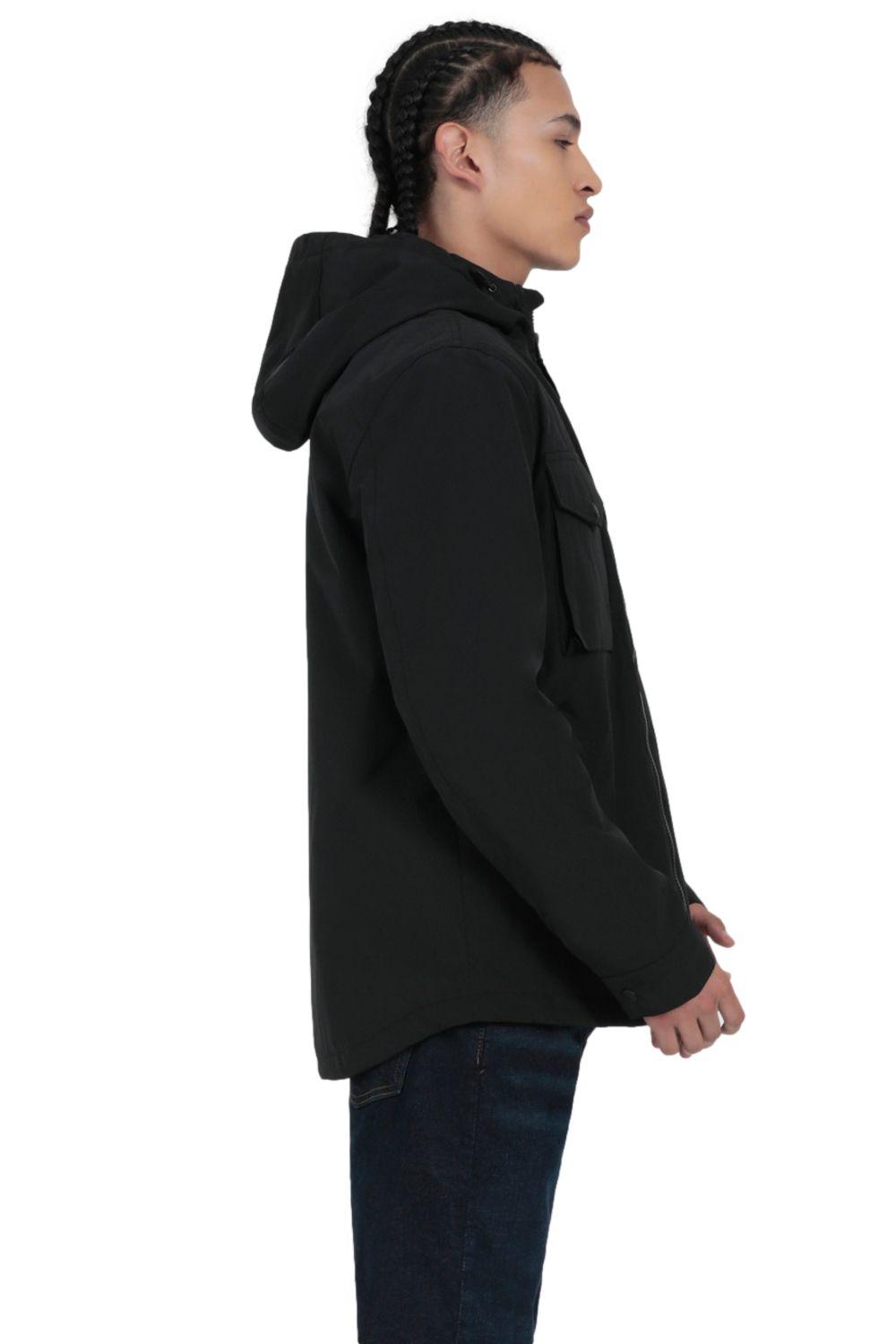 Chaqueta Hombre Hooded Millitary Negra Levis 59491-0199-1