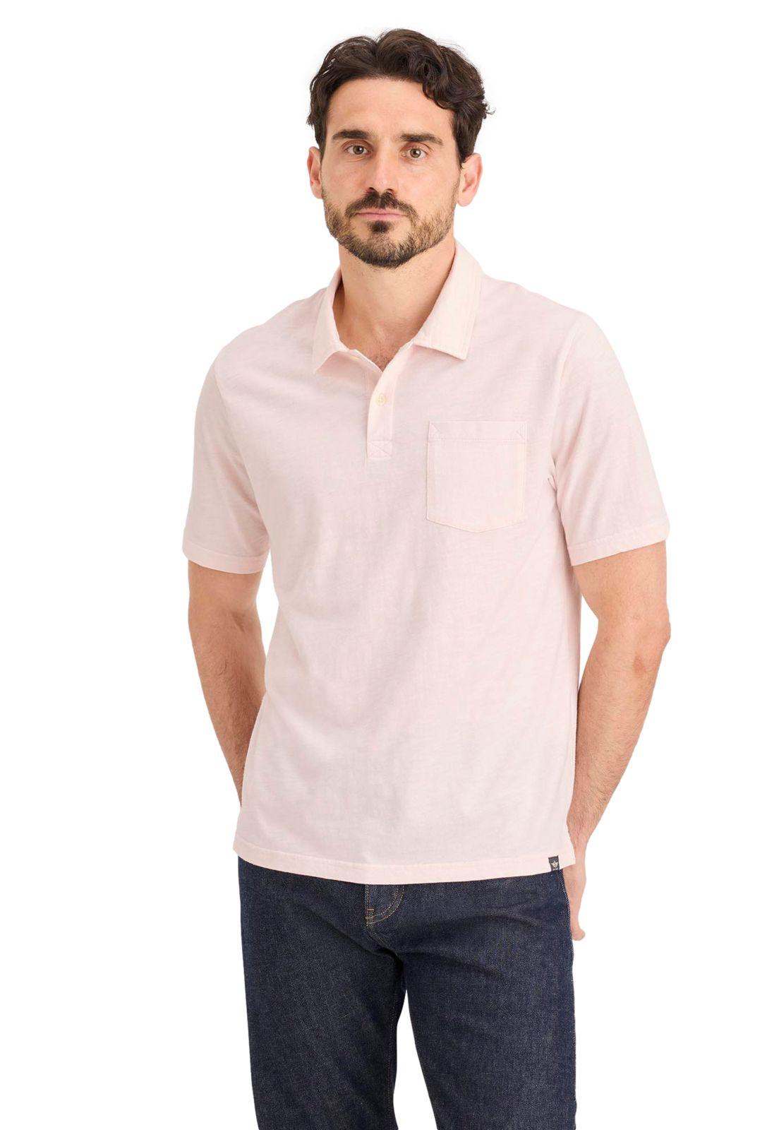 Polera Hombre Polo Slub Regular Fit Rosa A5771-0015-0