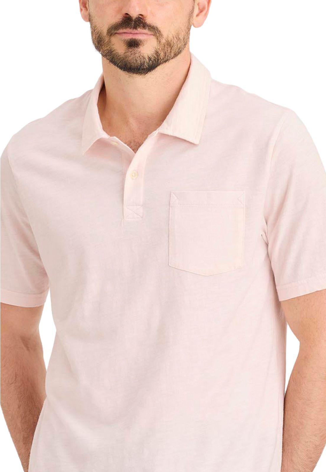 Polera Hombre Polo Slub Regular Fit Rosa A5771-0015-1