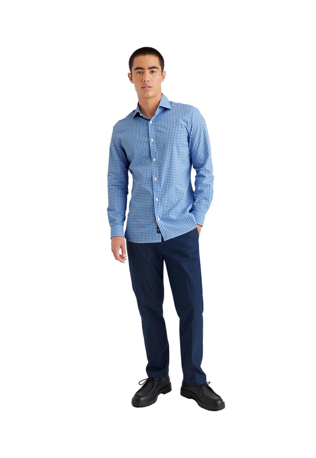 Camisa Hombre Crafted Slim Fit Azul A4285-0014-2