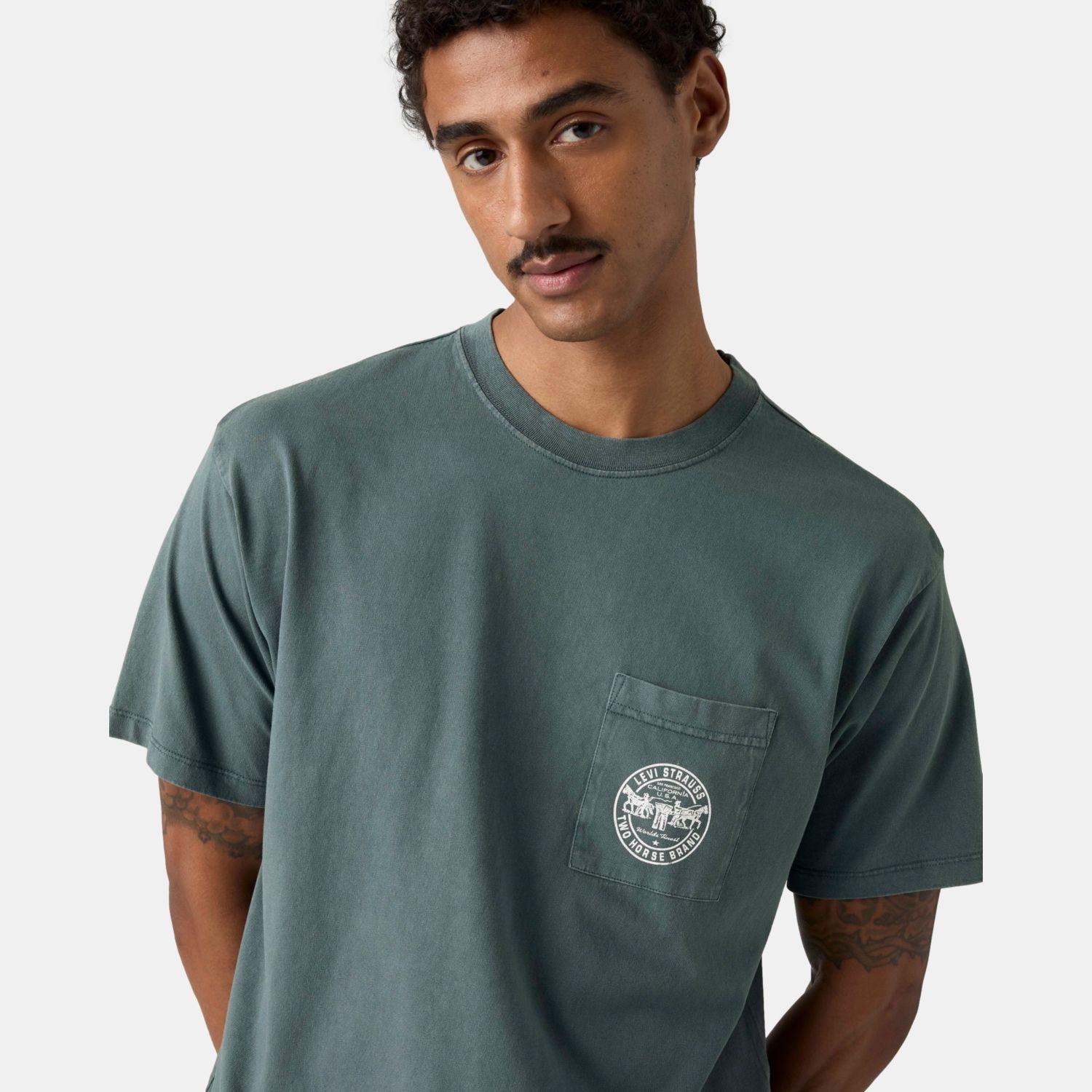 Polera Hombre Graphic Vintage Fit Pocket Tee Gris Levis 005HV-0003-2