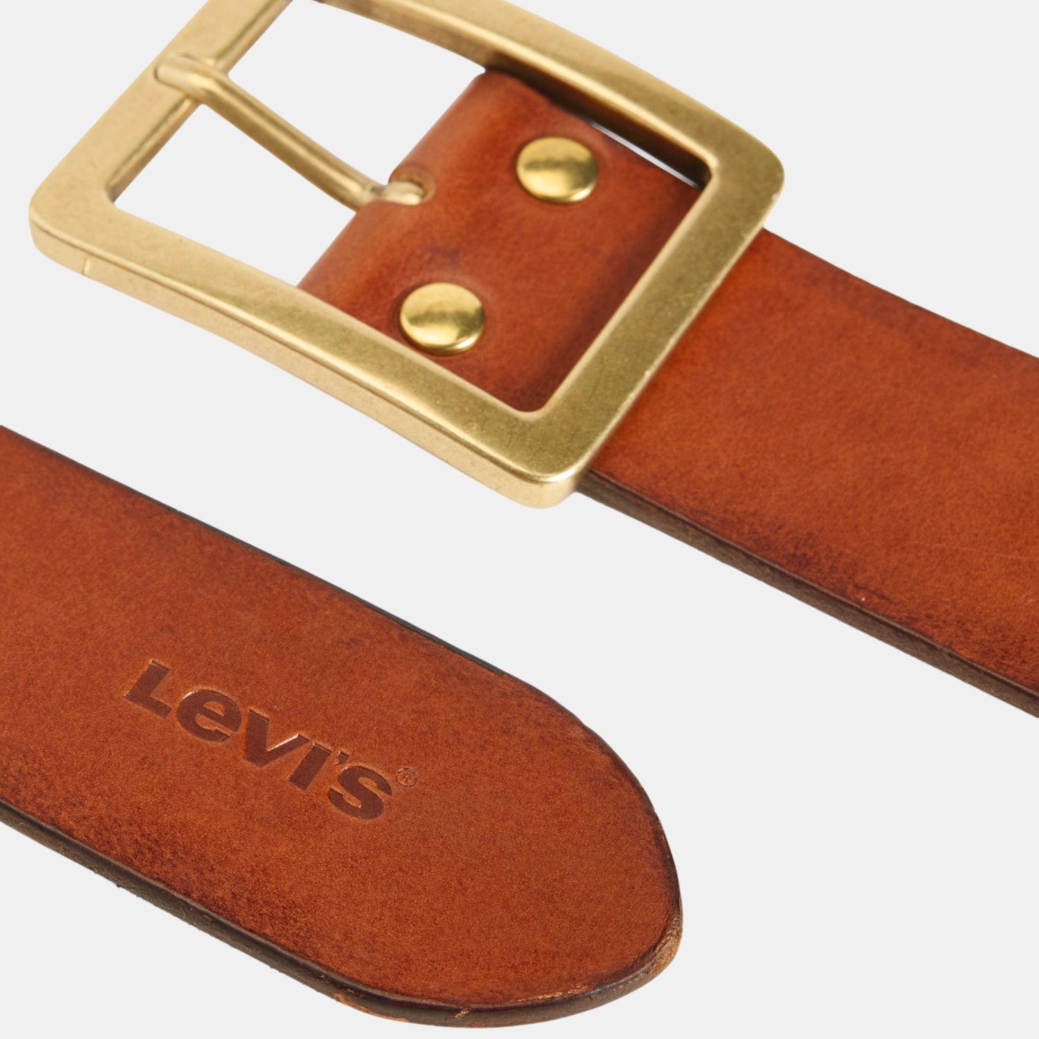 Cinturón Hombre Mason Centerbar Belt Café Levis 007YW-0001-3