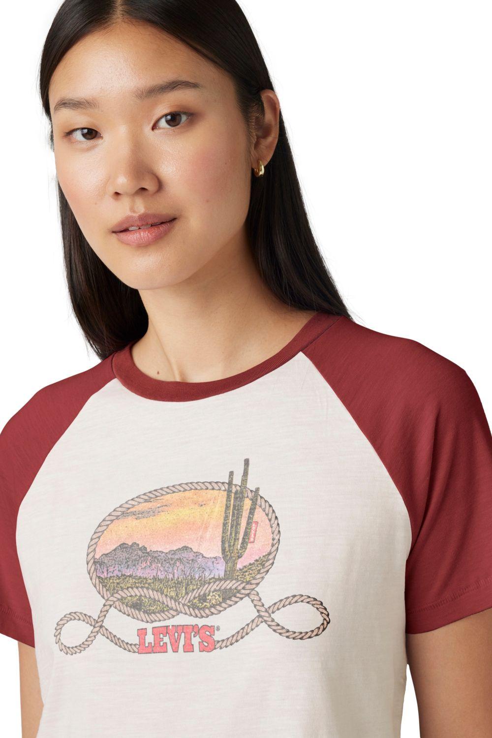 Polera Mujer Graphic Game Day Tee Blanco Levis A8809-0008-3