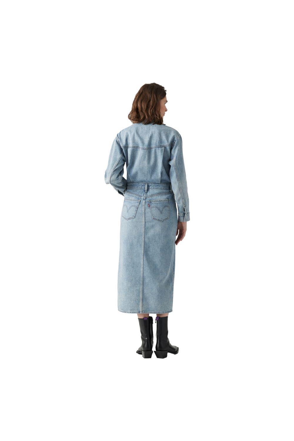 Vestido Mujer Denim Midi Dress Celeste Levis 0002Q-0000-1