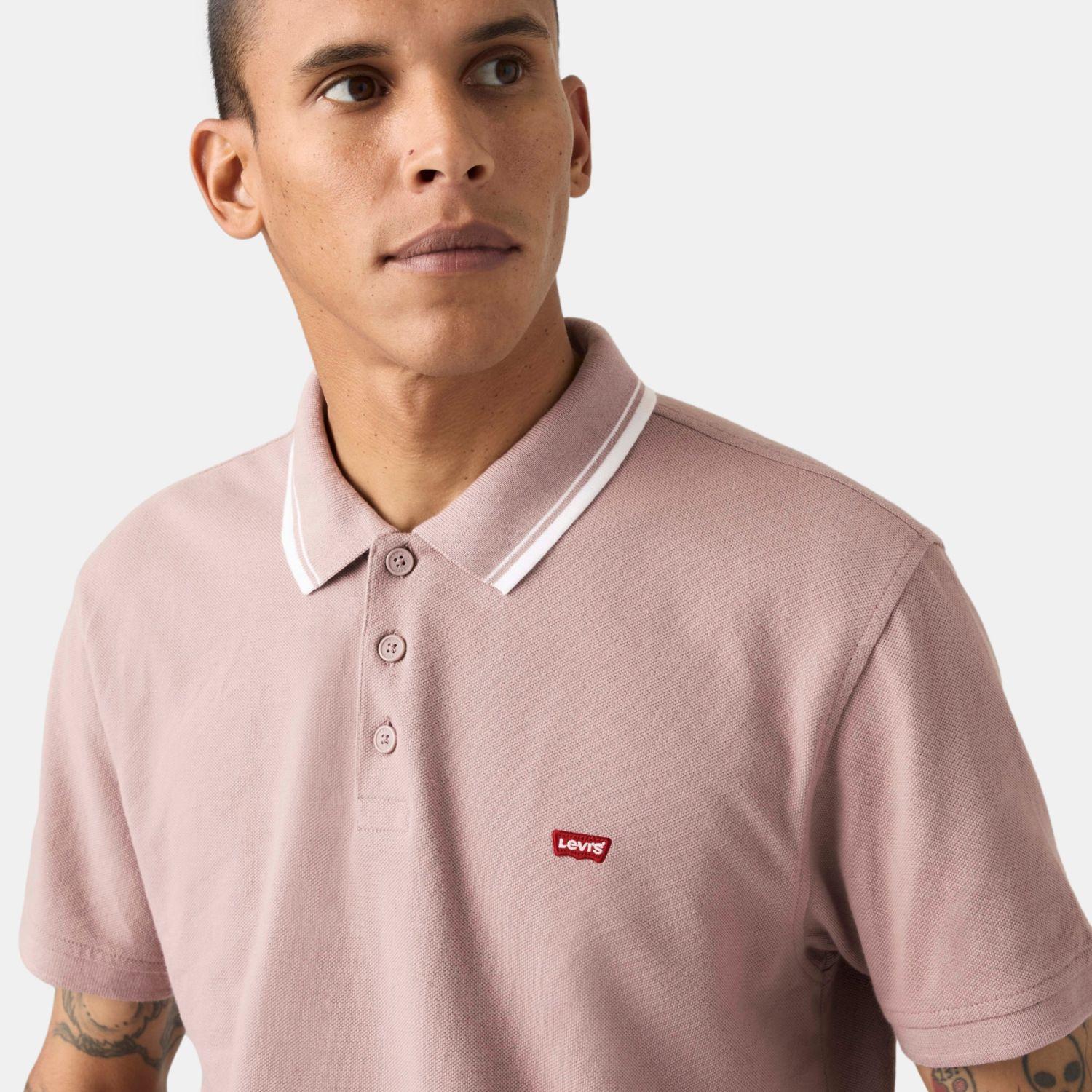 Polera Hombre Polo Rosado Levis 35883-0413-3