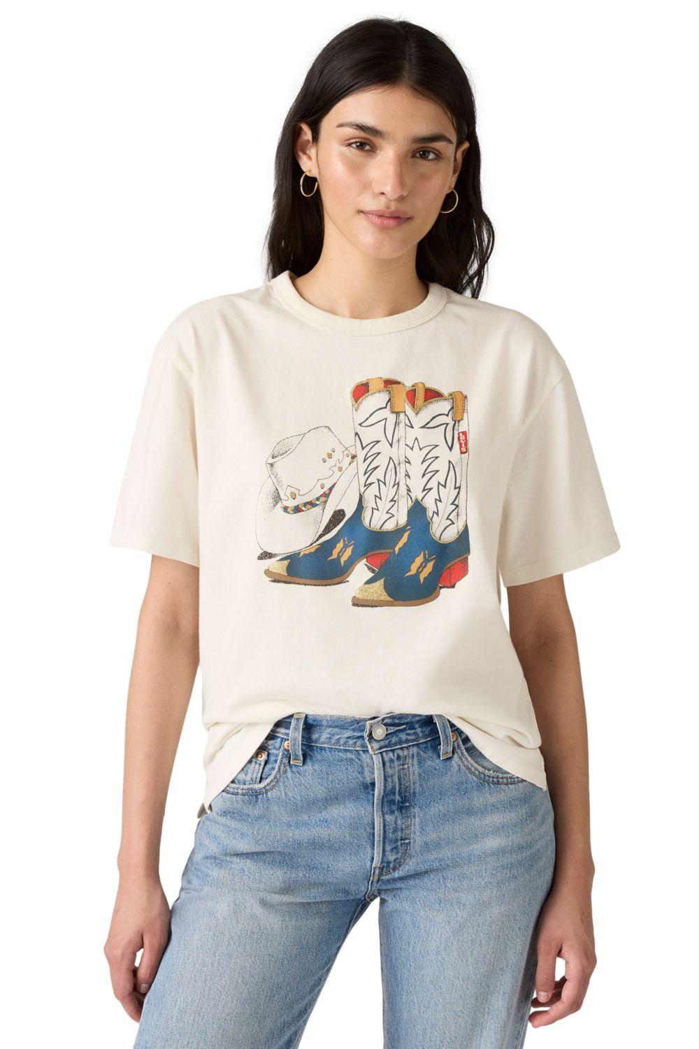 Polera Mujer Tabor Tee Blanco Levis 001MX-0007-2