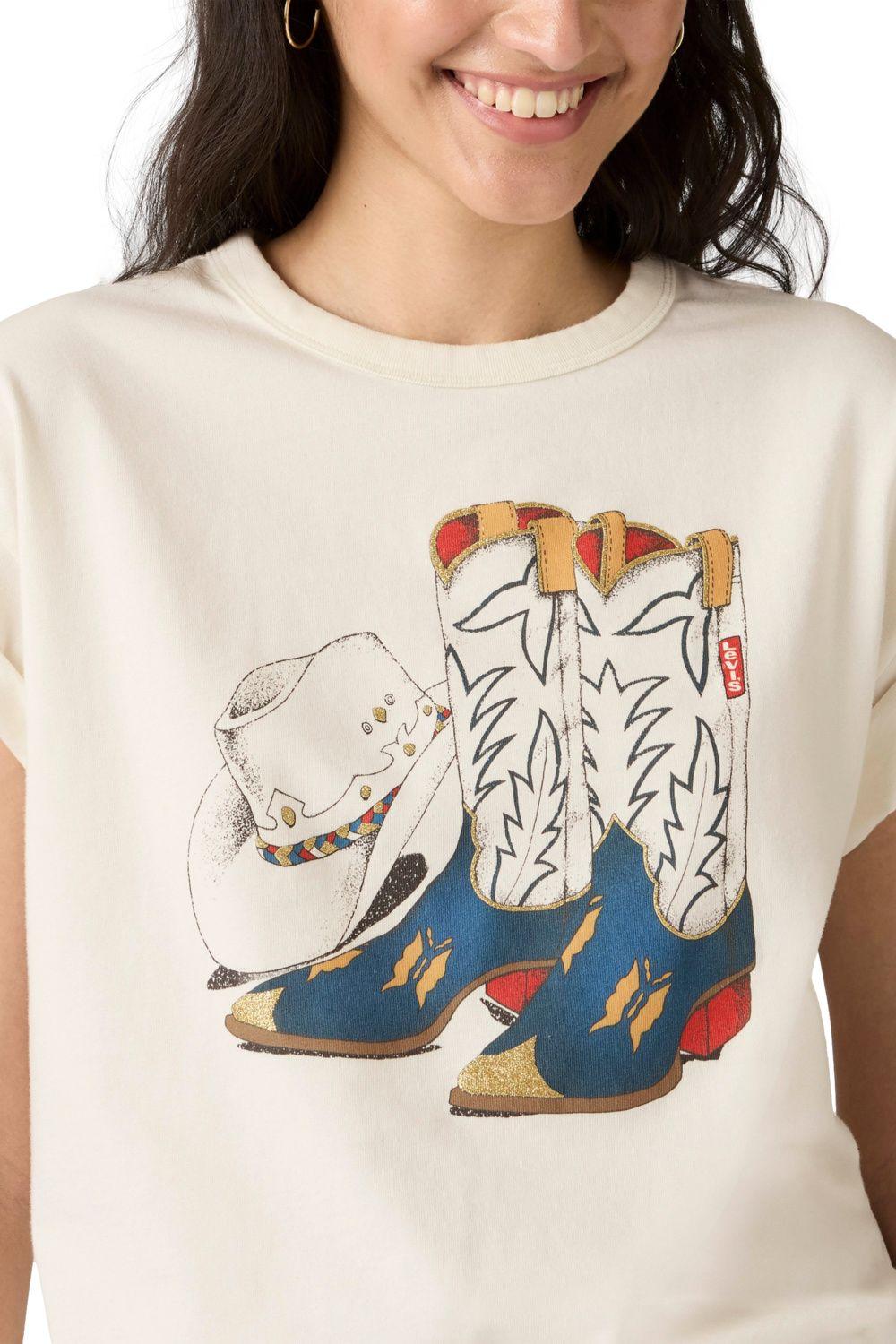 Polera Mujer Tabor Tee Blanco Levis 001MX-0007-3