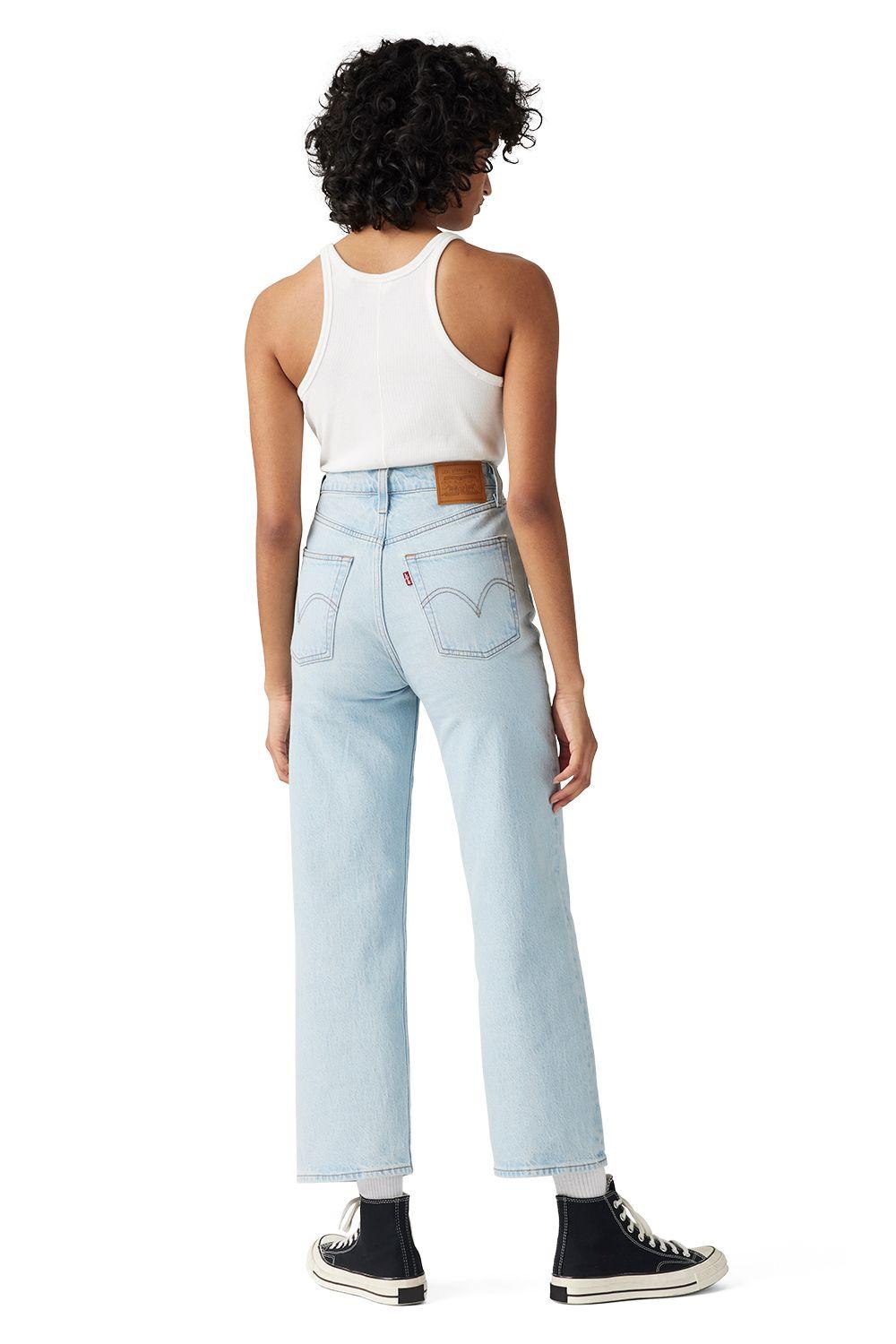 Jeans Mujer Ribcage Straight Ankle Celeste Levis 72693-0256-2