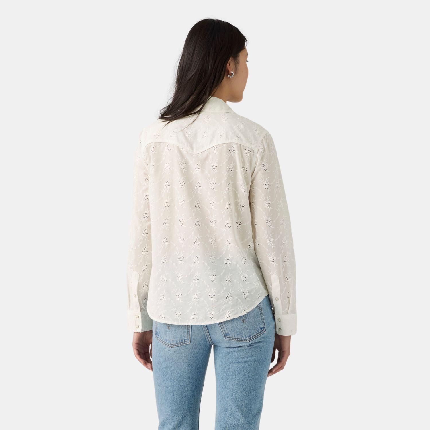 Blusa Mujer Heritage Western Eyelet Shirt Blanco Levis 0082Q-0000-1