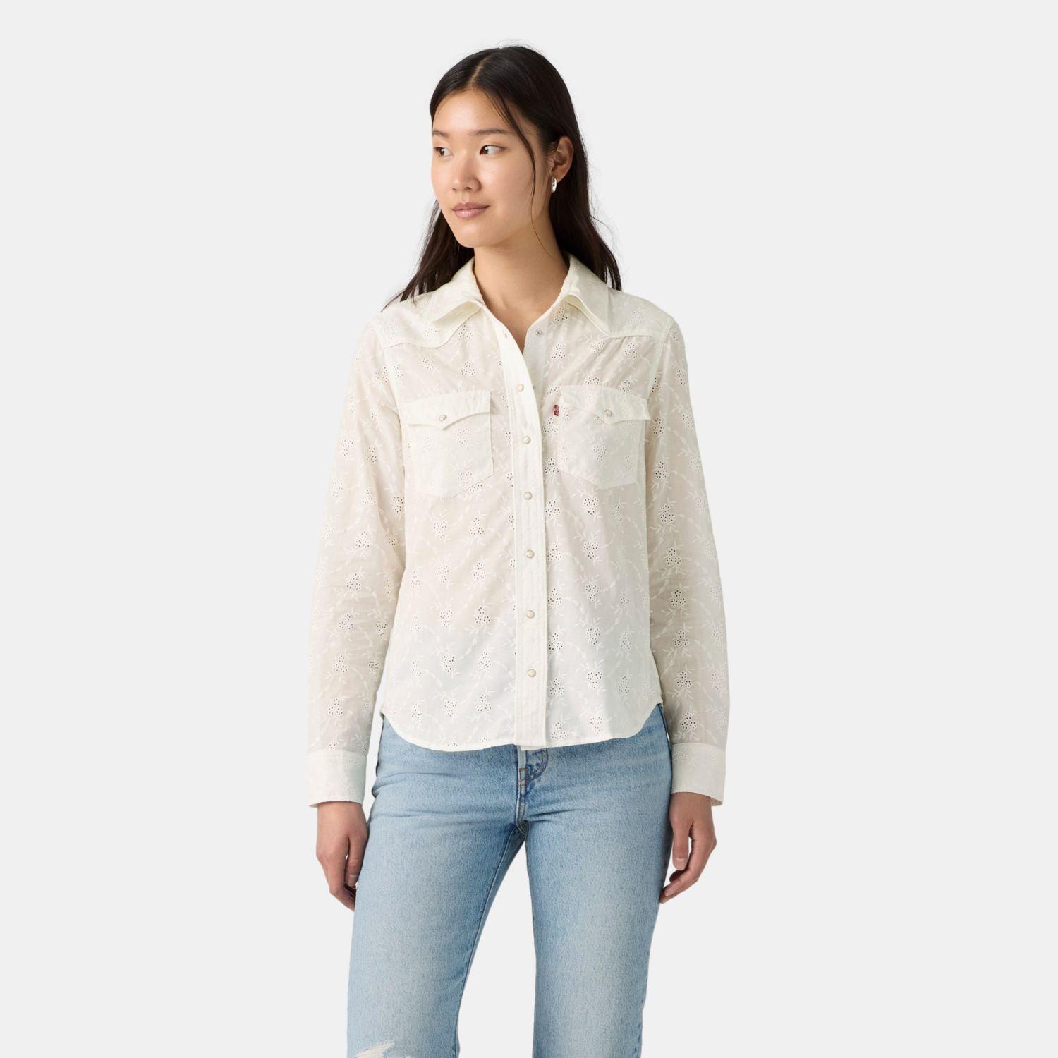 Blusa Mujer Heritage Western Eyelet Shirt Blanco Levis 0082Q-0000-2