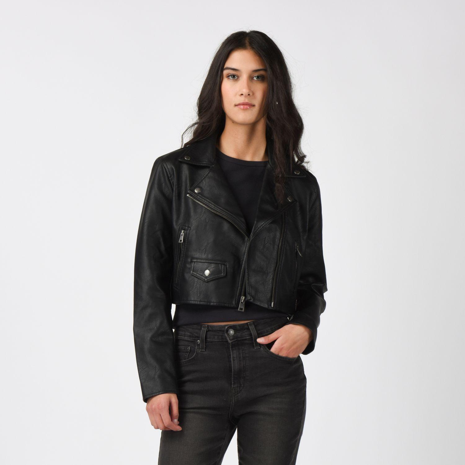 Chaqueta Mujer Cropped Moto Negro Levis 59544-0712-0