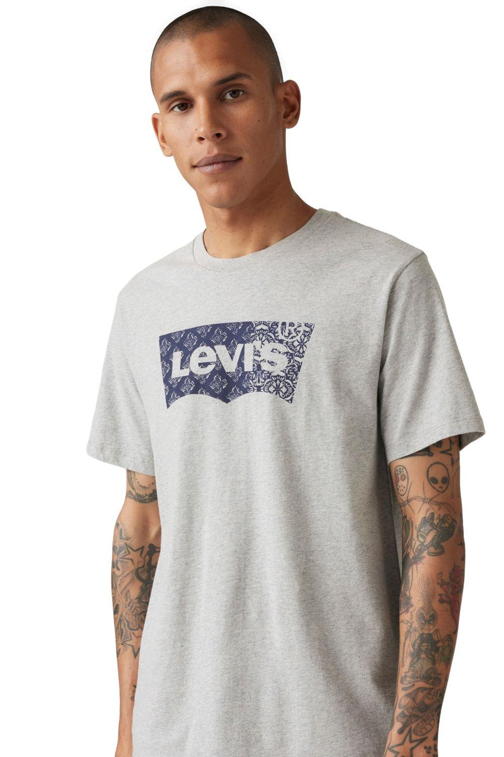 Polera Hombre Graphic Crewneck Tee Gris Levis 22491-1813-2