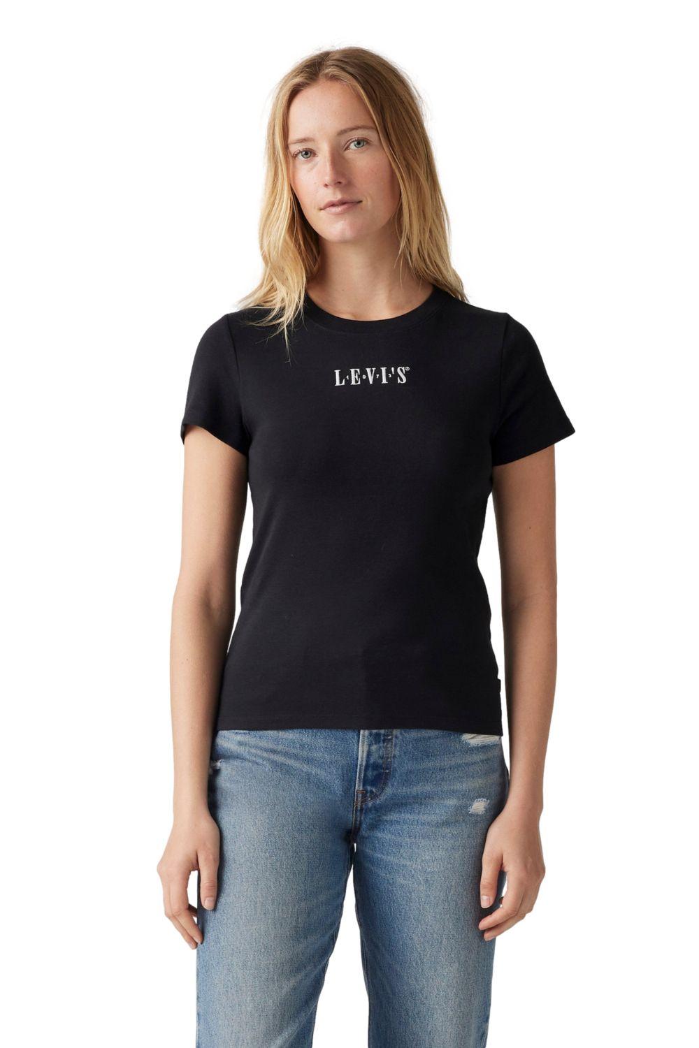 Polera Mujer Gr Essential Tee Negro Levis 001MY-0001-0