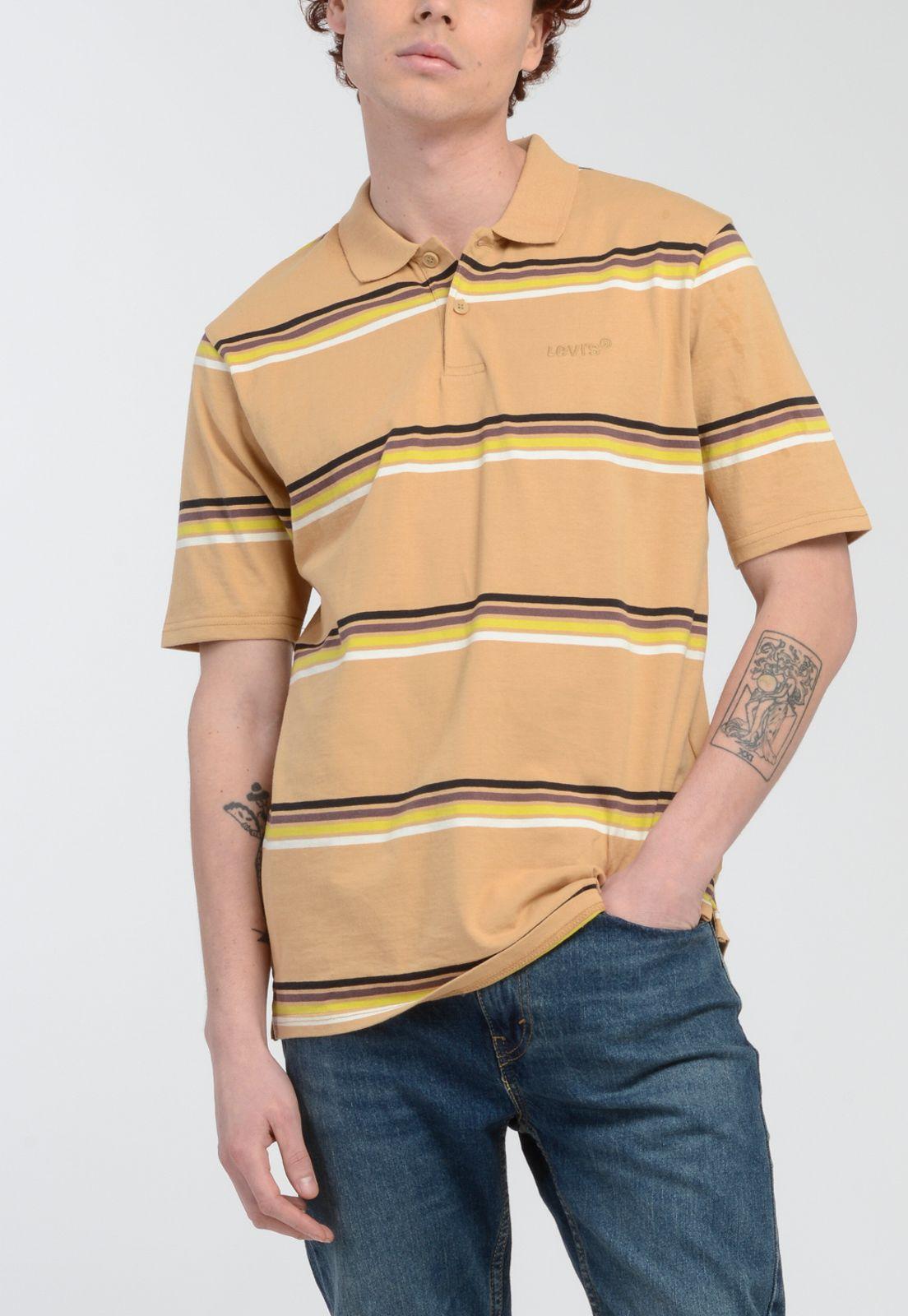 Polera Hombre Rayas Beige Levis A3123-0004-0