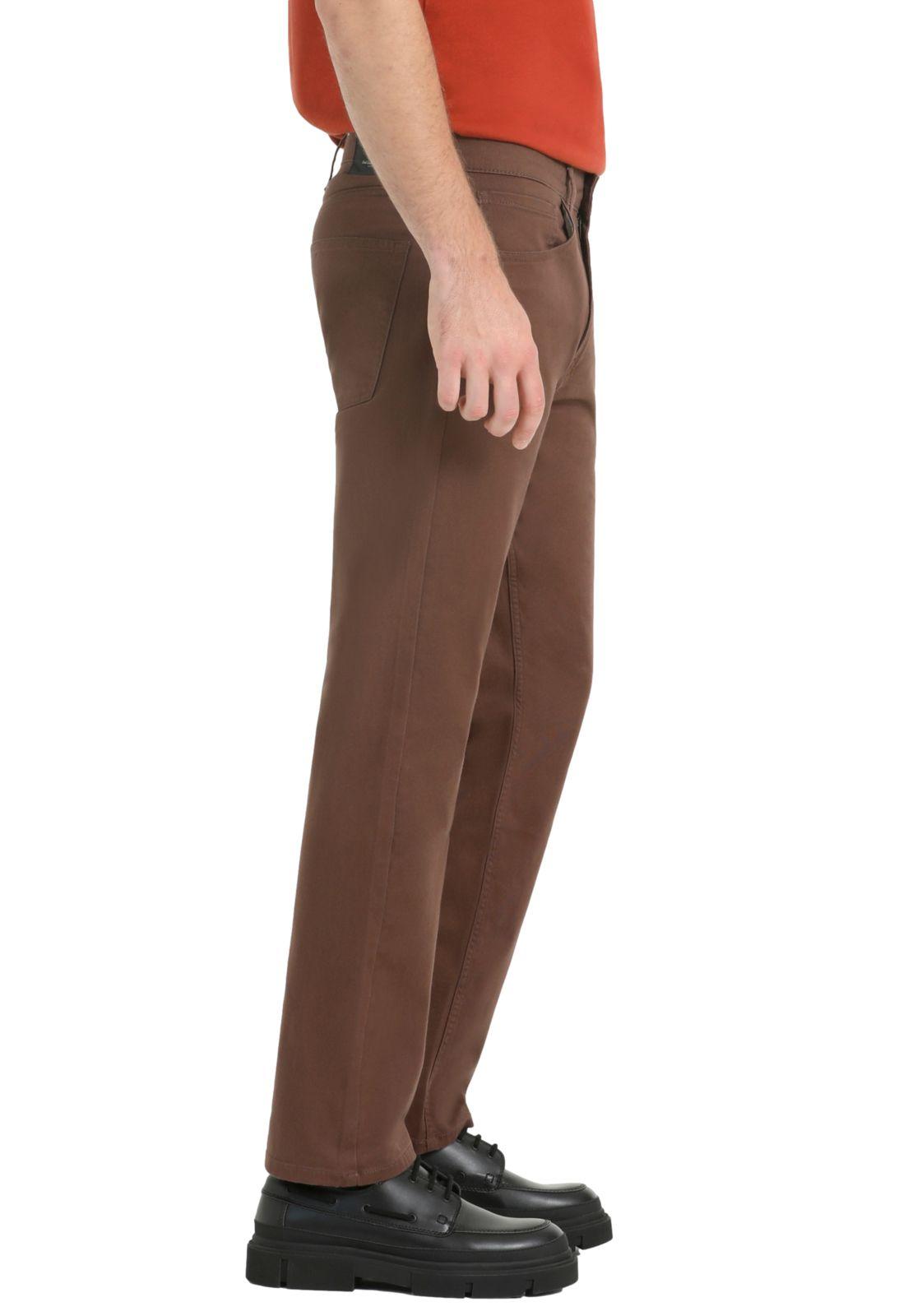 Pantalón Hombre Jean Cut Straight Fit Marrón A2786-0022-1
