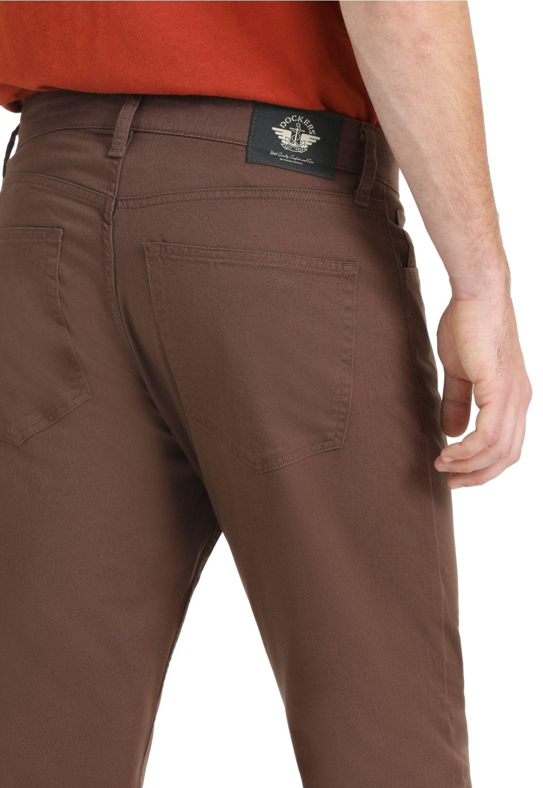 Pantalón Hombre Jean Cut Straight Fit Marrón A2786-0022-3