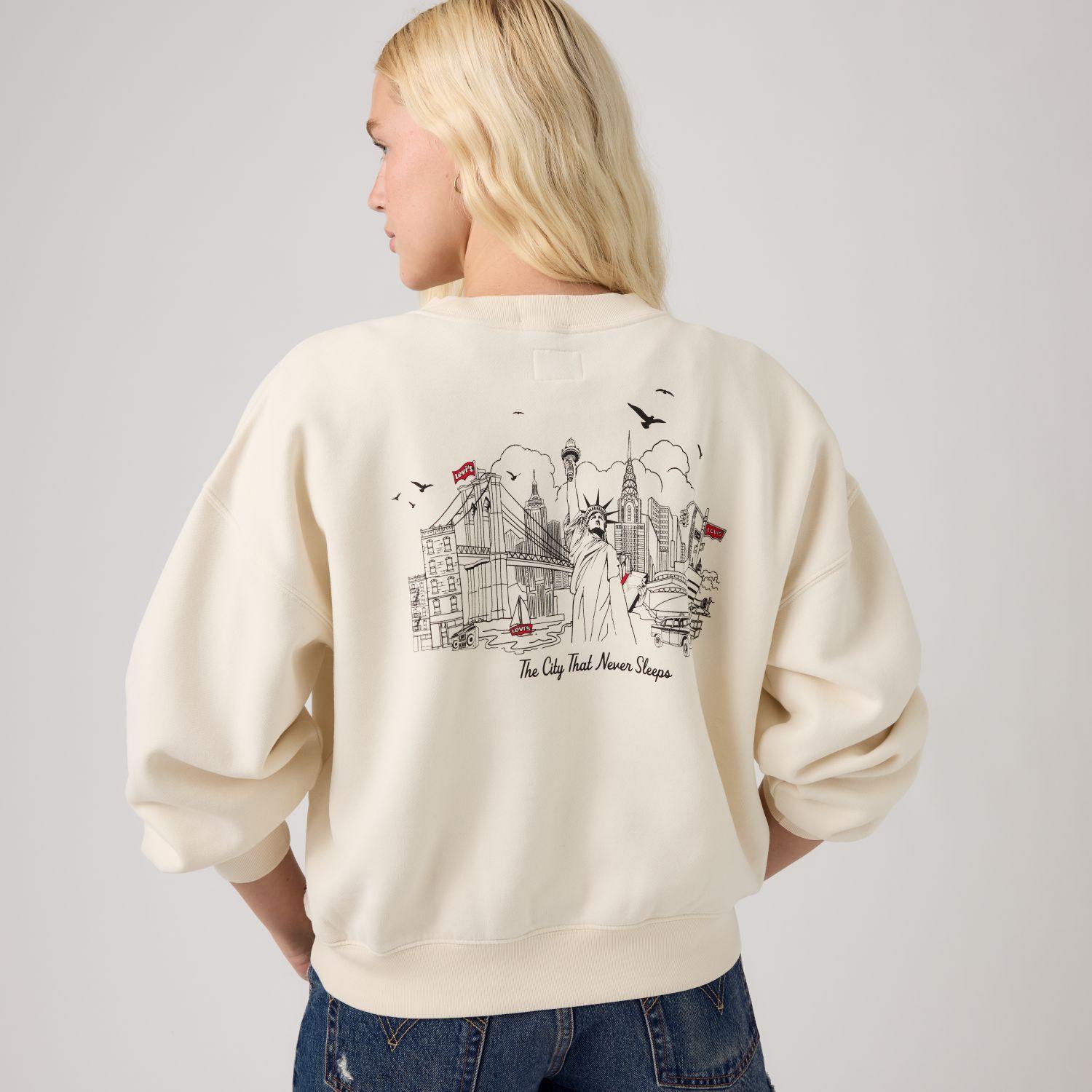 Polerón Mujer Vintage Boxy Crew Beige Levis 005OZ-0035-2