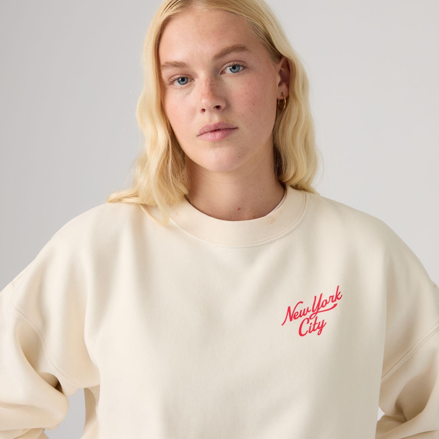 Polerón Mujer Vintage Boxy Crew Beige Levis 005OZ-0035-3