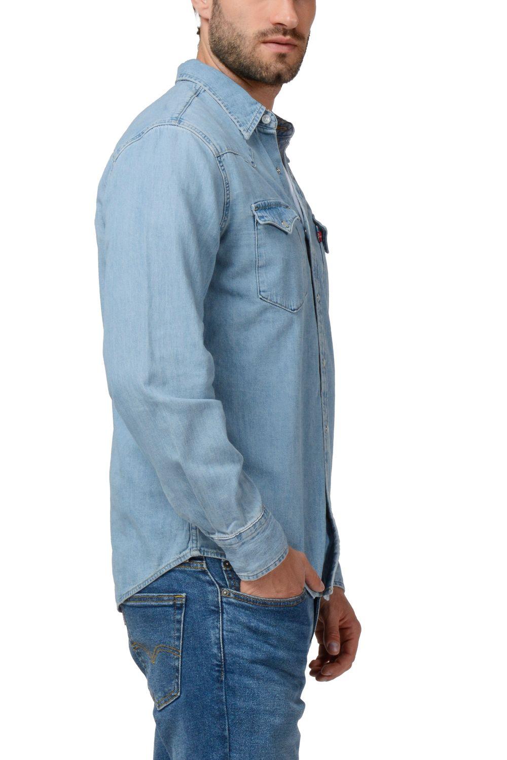 Camisa Hombre Regular Fit Jean Classic Western Azul Levis 85745-0074-1
