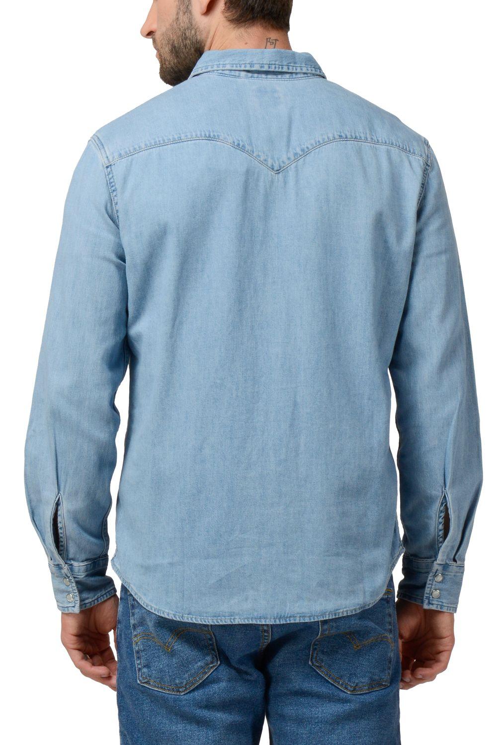 Camisa Hombre Regular Fit Jean Classic Western Azul Levis 85745-0074-2