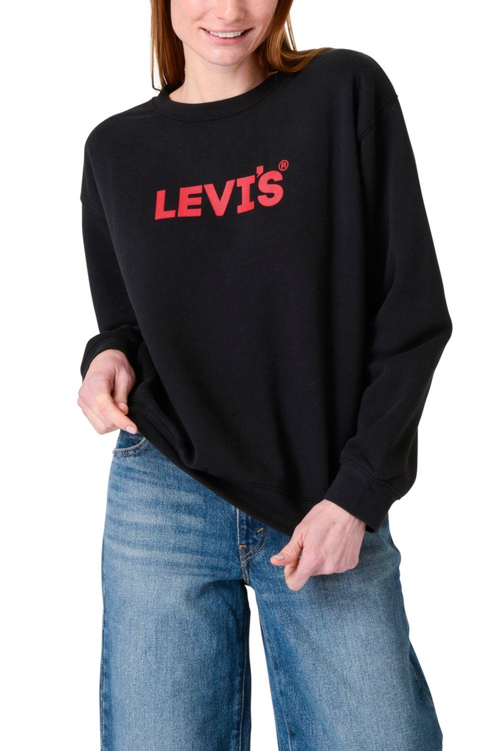 Polerón Mujer Regular Fit Negro Levis A8800-0029-3