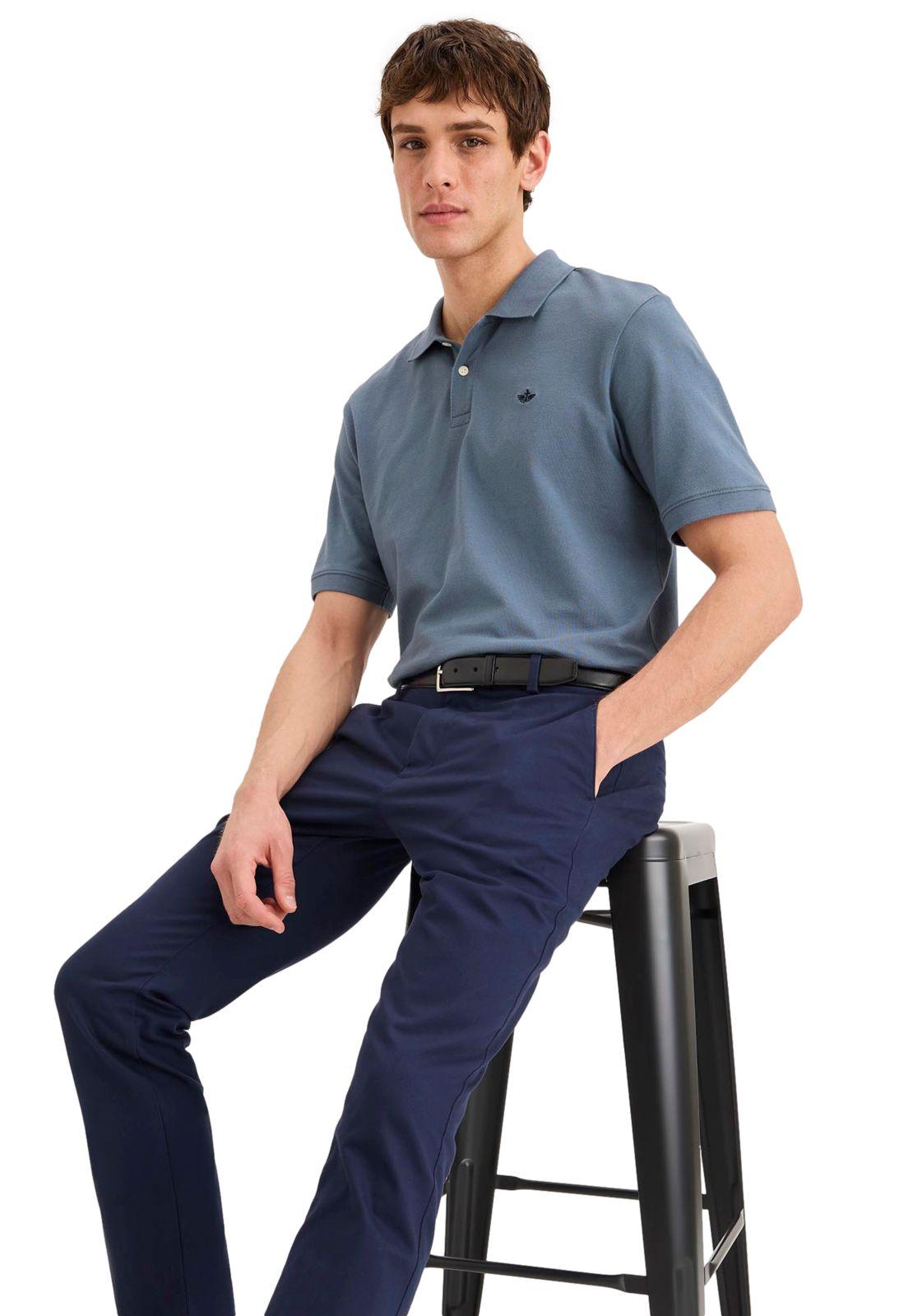 Polera Hombre Polo Regular Fit Azul A6925-0025-2