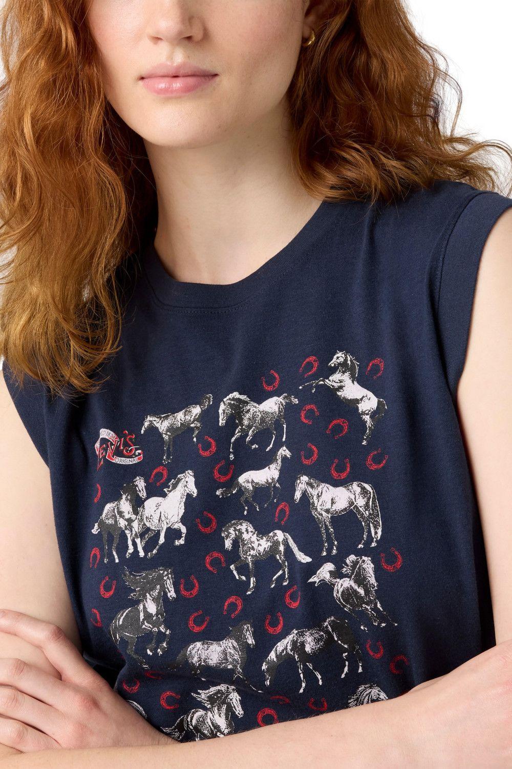 Polera Mujer Boxy Tank Negro Levis 001MW-0006-3