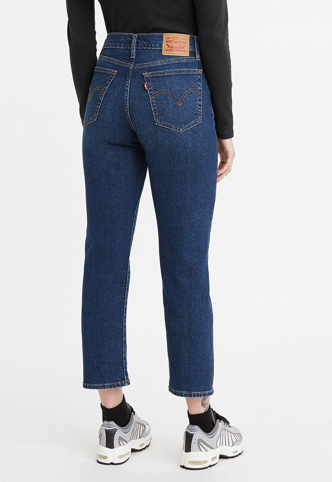 Jeans Mujer Wedgie Straight Azul Oscuro Levis 34964-0128-1
