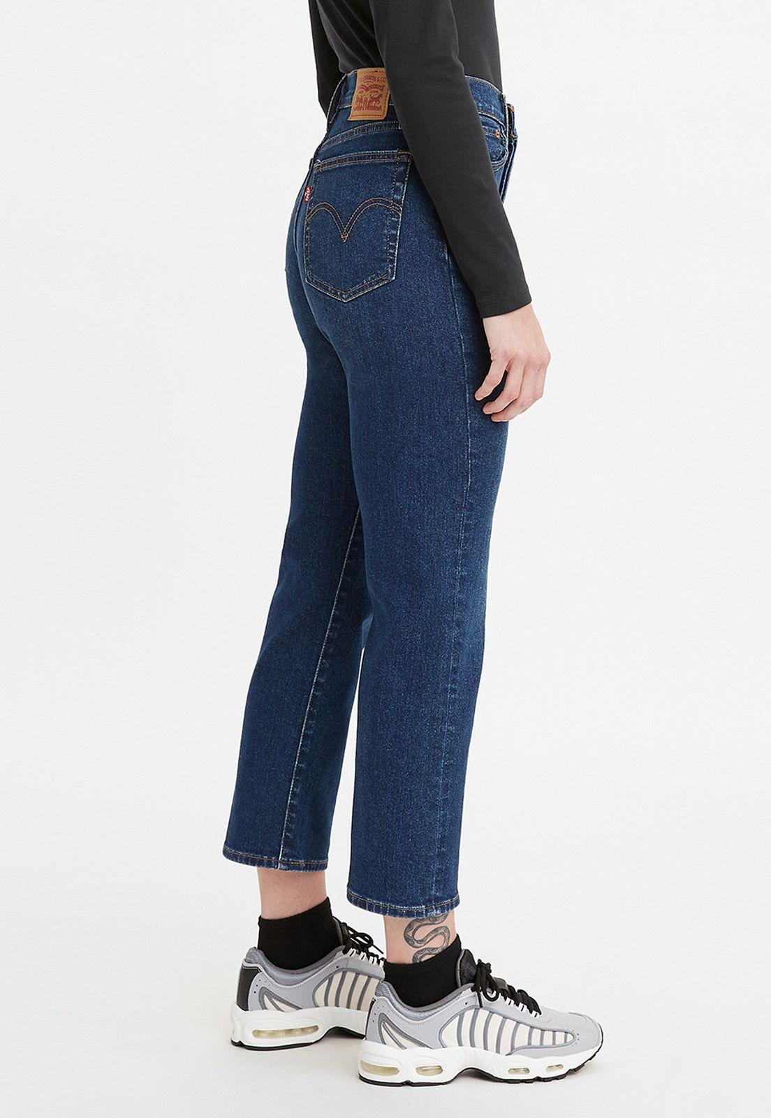 Jeans Mujer Wedgie Straight Azul Oscuro Levis 34964-0128-2