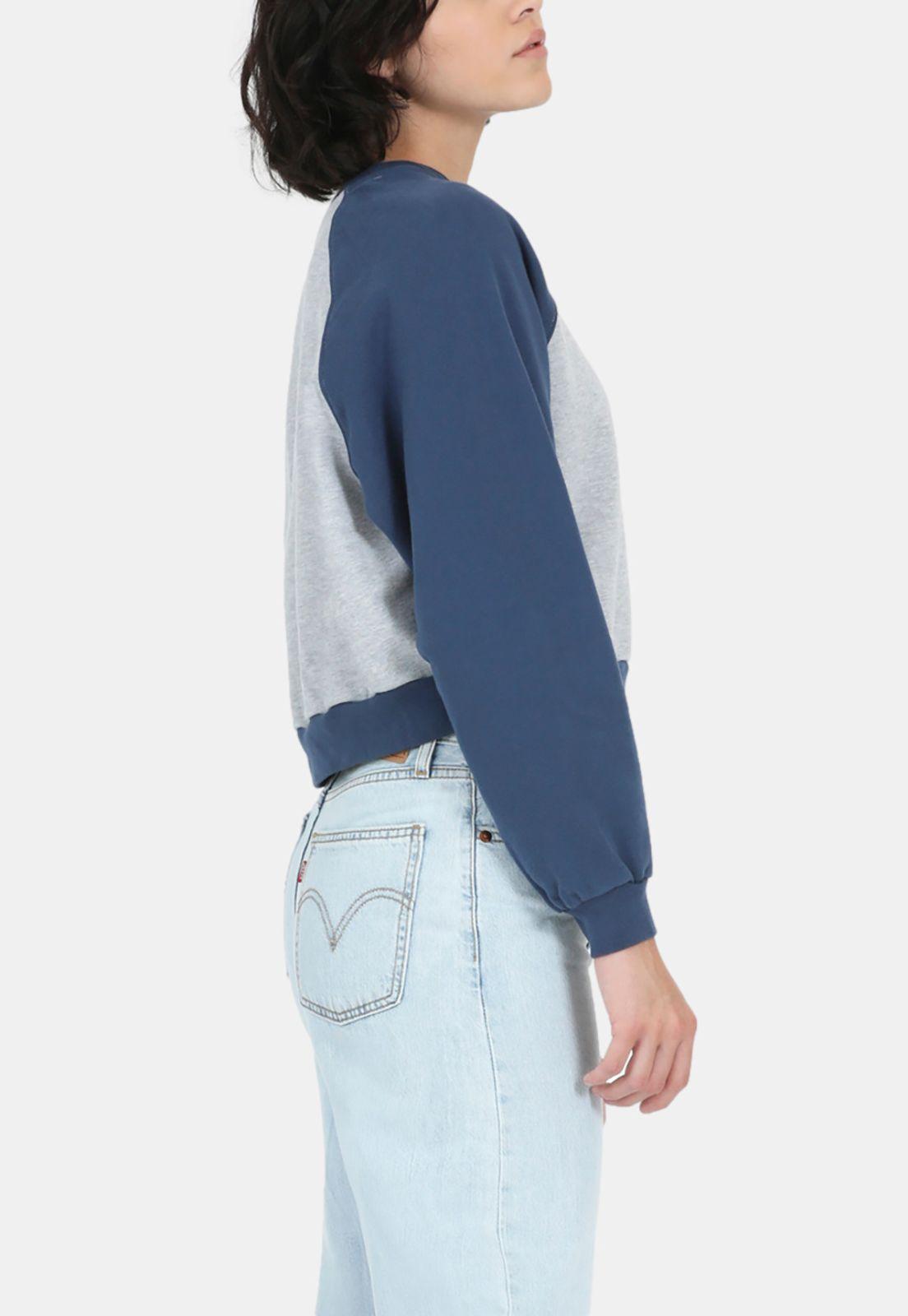 Polerón Mujer Liso con Logo Azul Levis 18722-0074-1