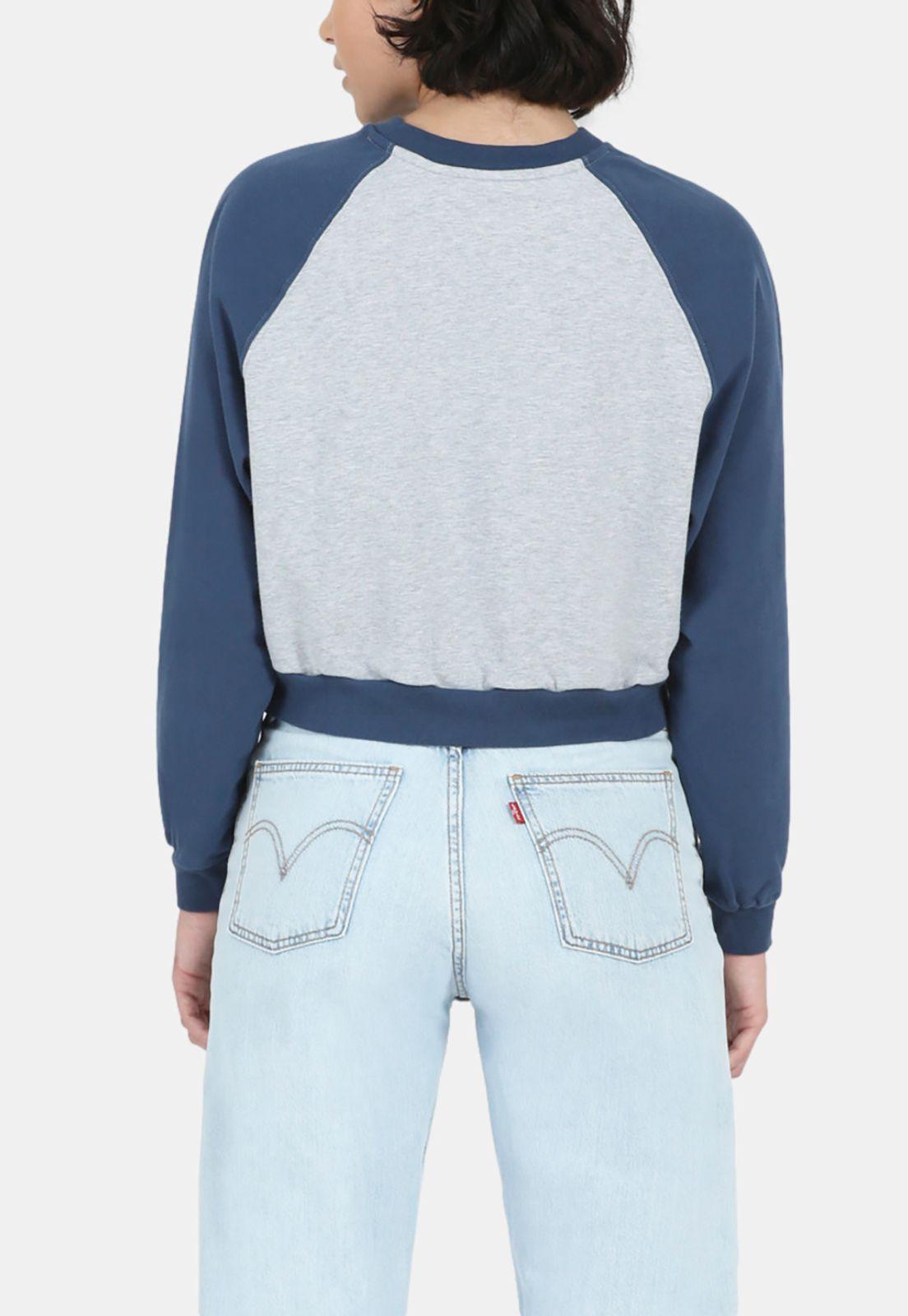 Polerón Mujer Liso con Logo Azul Levis 18722-0074-2