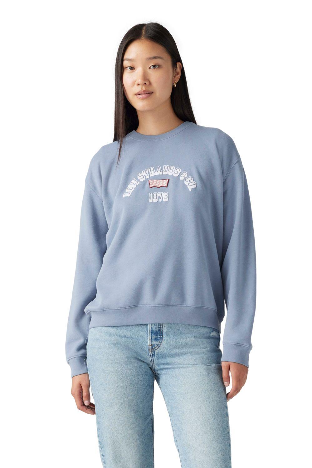 Polerón Mujer Gr Everyday Crew Celeste Levis A8800-0045-0