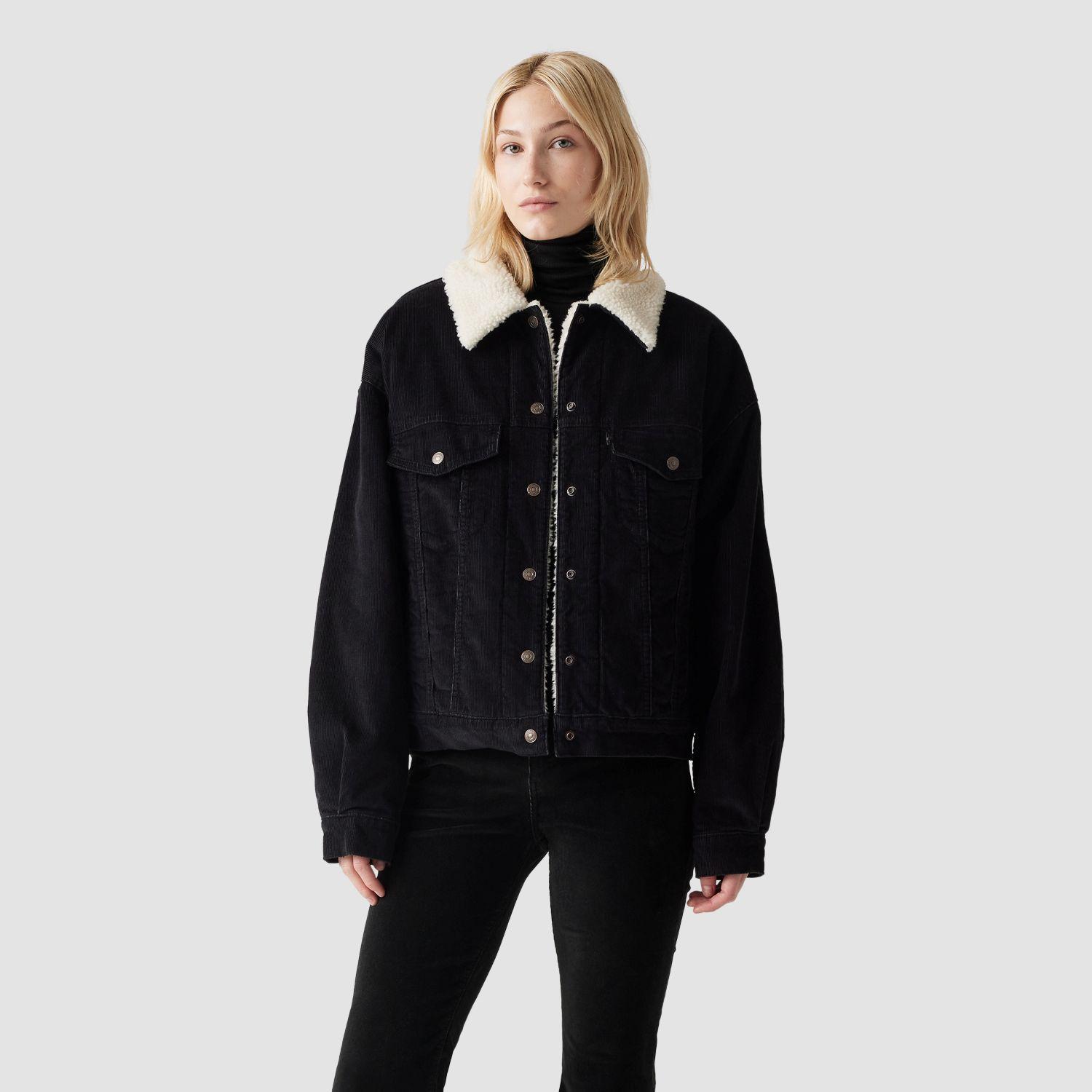 Chaqueta Mujer 90s Sherpa Trucker Negro Levis A4435-0050-0