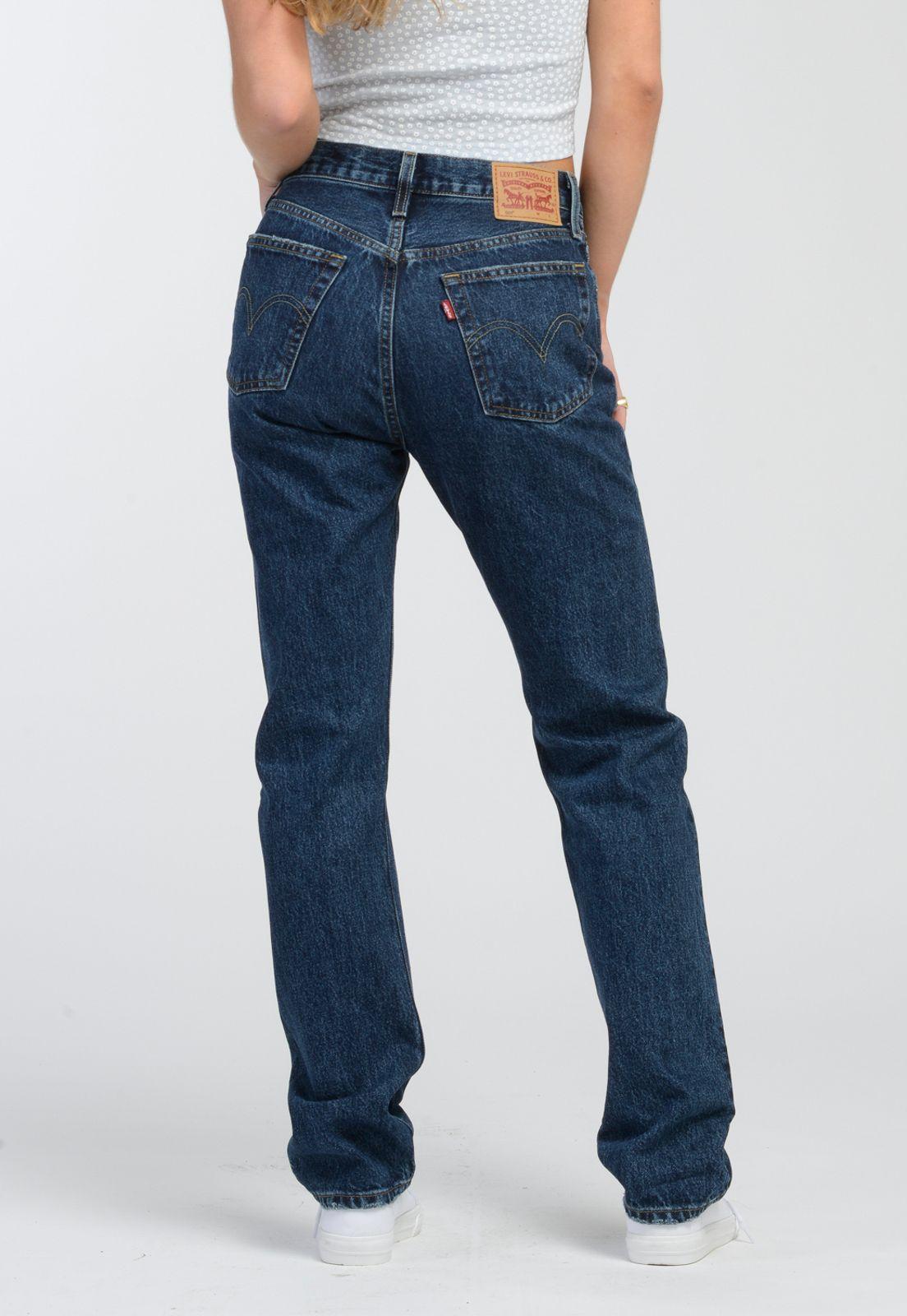 Jeans Mujer 501 Original Fit Azul Oscuro Levis 12501-0395-3