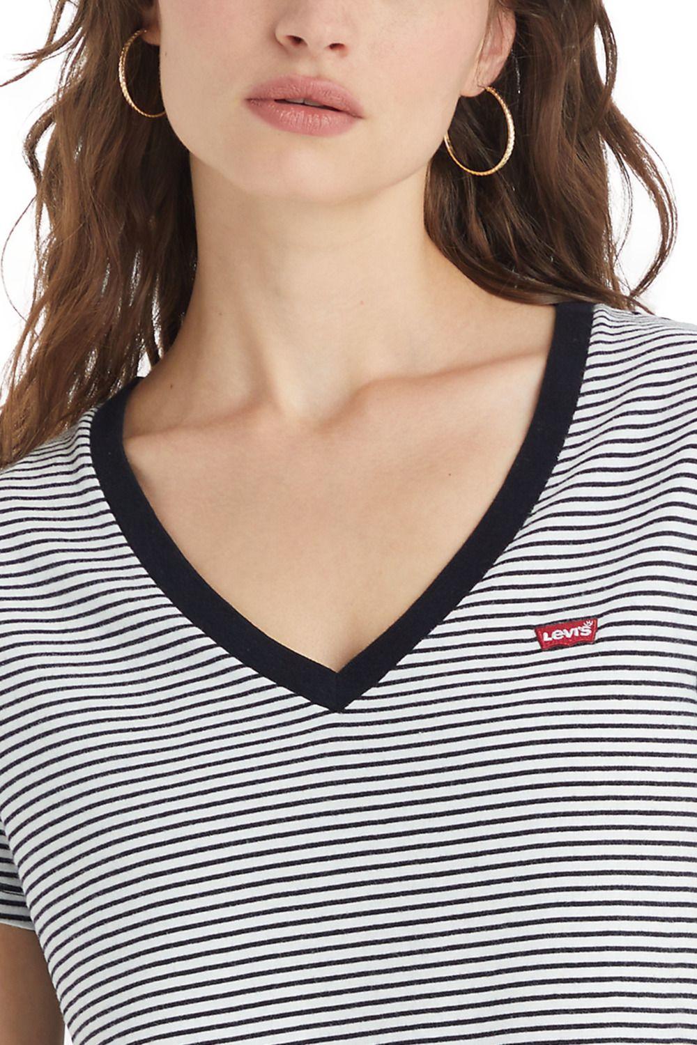 Polera Mujer Perfect Vneck Negro Levis 85341-0004-2