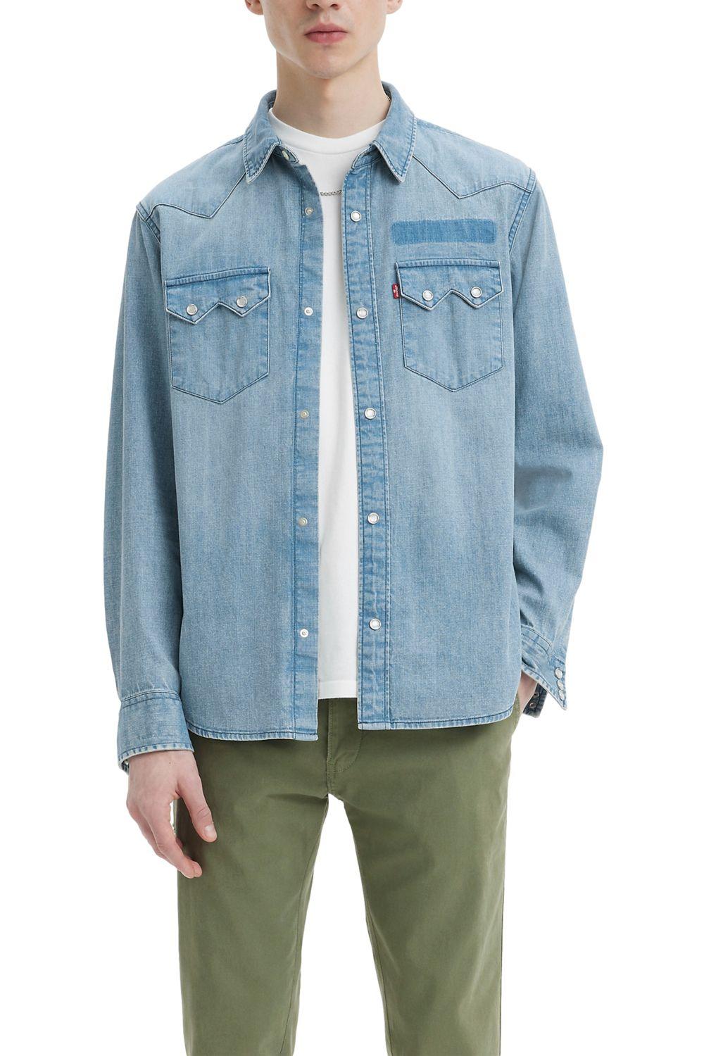 Camisa Hombre con Bolsillos Azul Levis A5751-0000-0